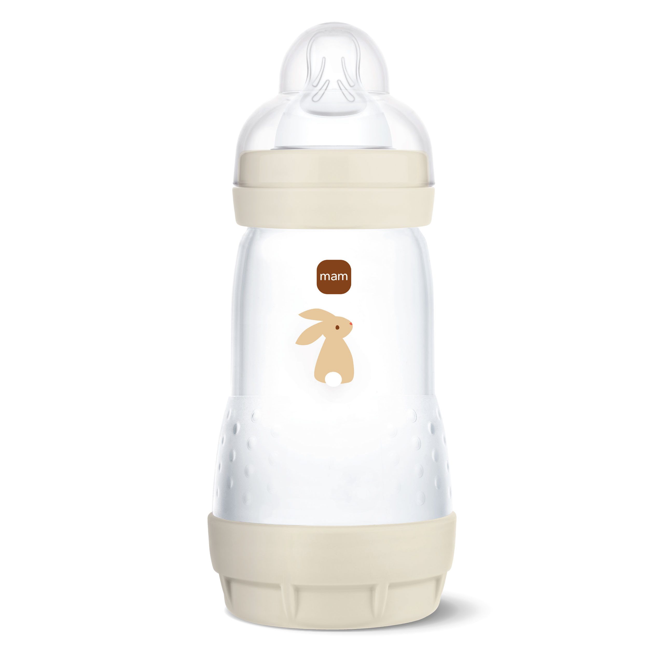 MAM Babyartikel Babyflasche Easy Start Matt mit SkinSoft Silikon Trinksauger