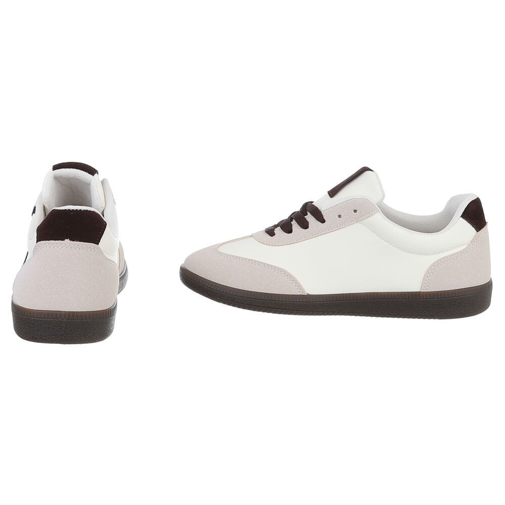 Ital-Design Damen Low-Top Freizeit Sneaker (88519417) Flach Sneakers Low in Braun