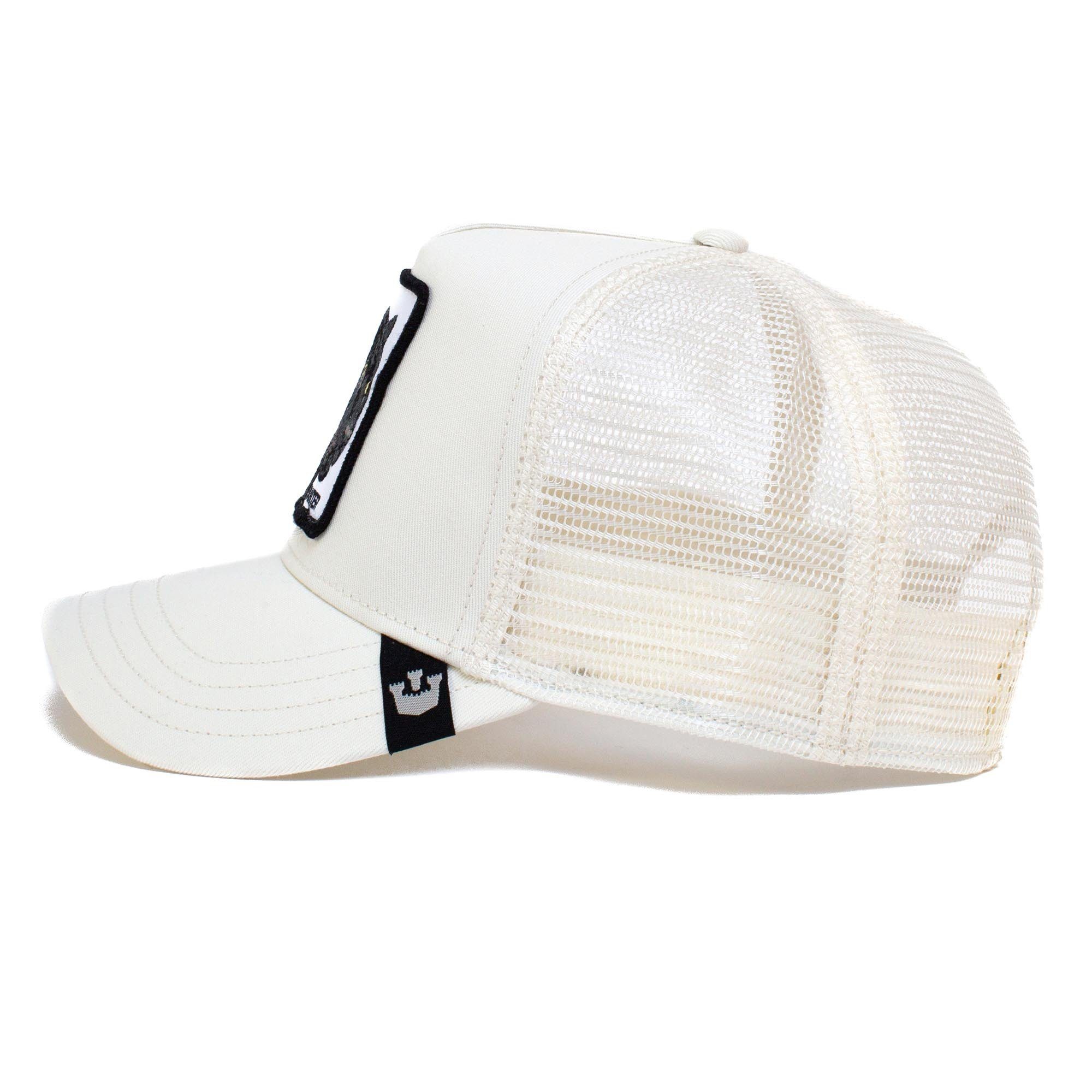 GOORIN Bros. Baseball Trucker One - Panther white The Kappe, Unisex Cap Size Frontpatch, Cap
