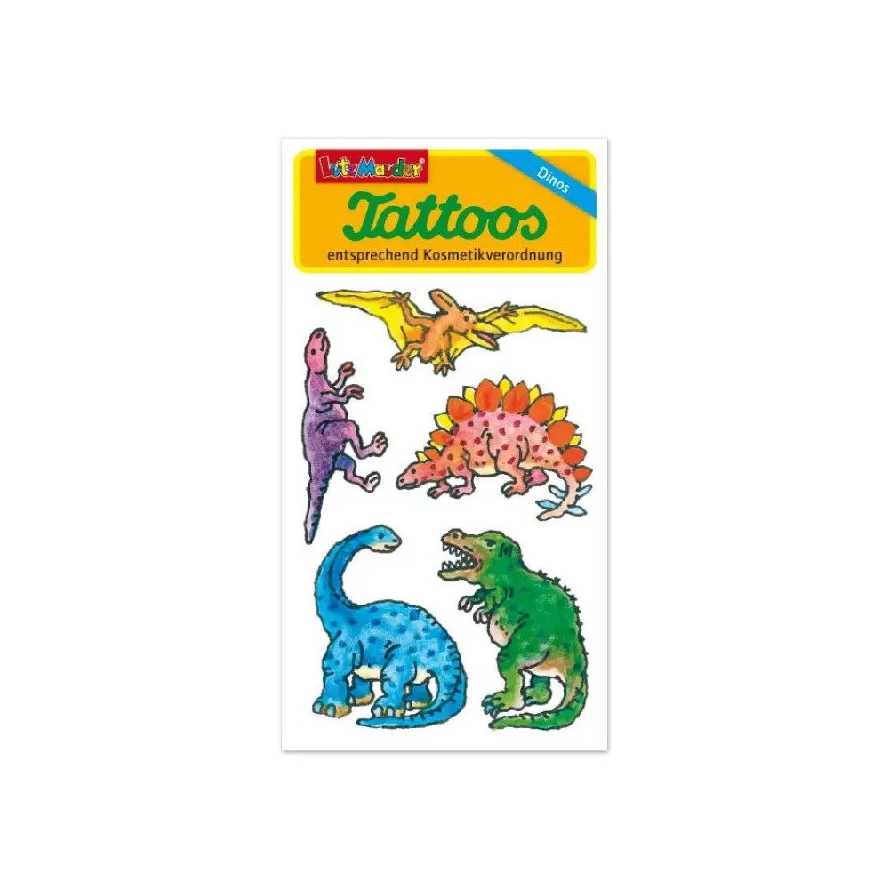 Lutz Mauder Verlag Kindertattoo Lutz Mauder - Tattoo Dinosaurier 4, ab 3 Jahren.