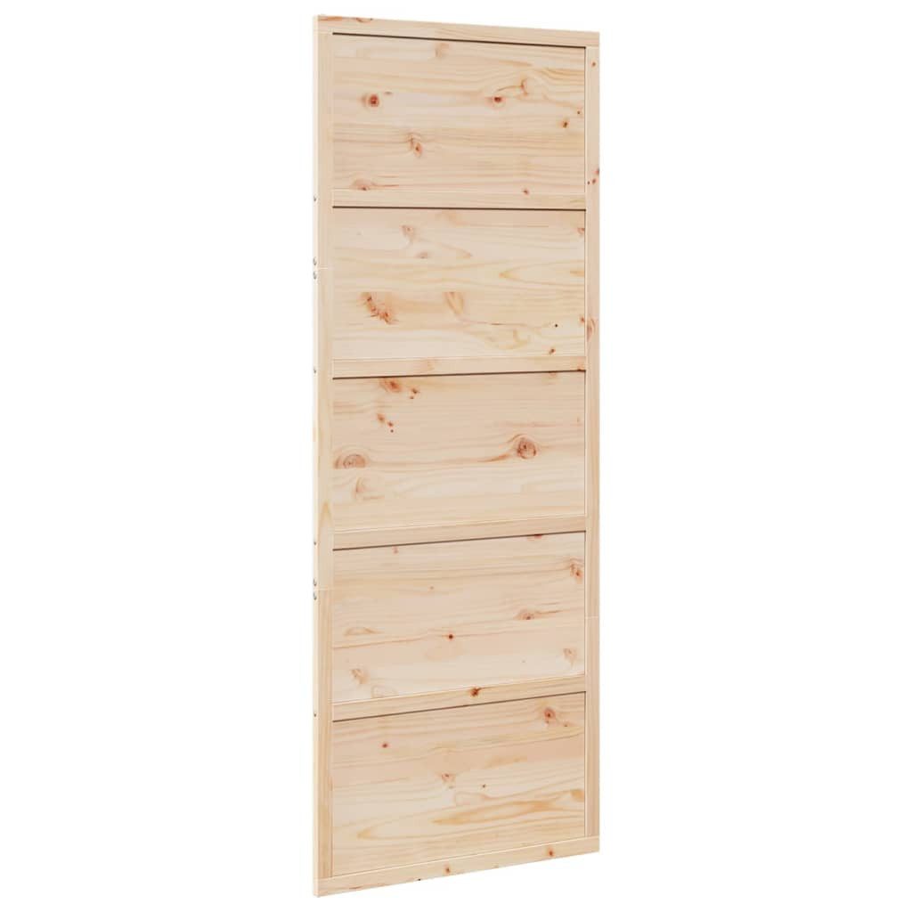 vidaXL Schiebetür Scheunentür 80x208 cm Massivholz günstig online kaufen