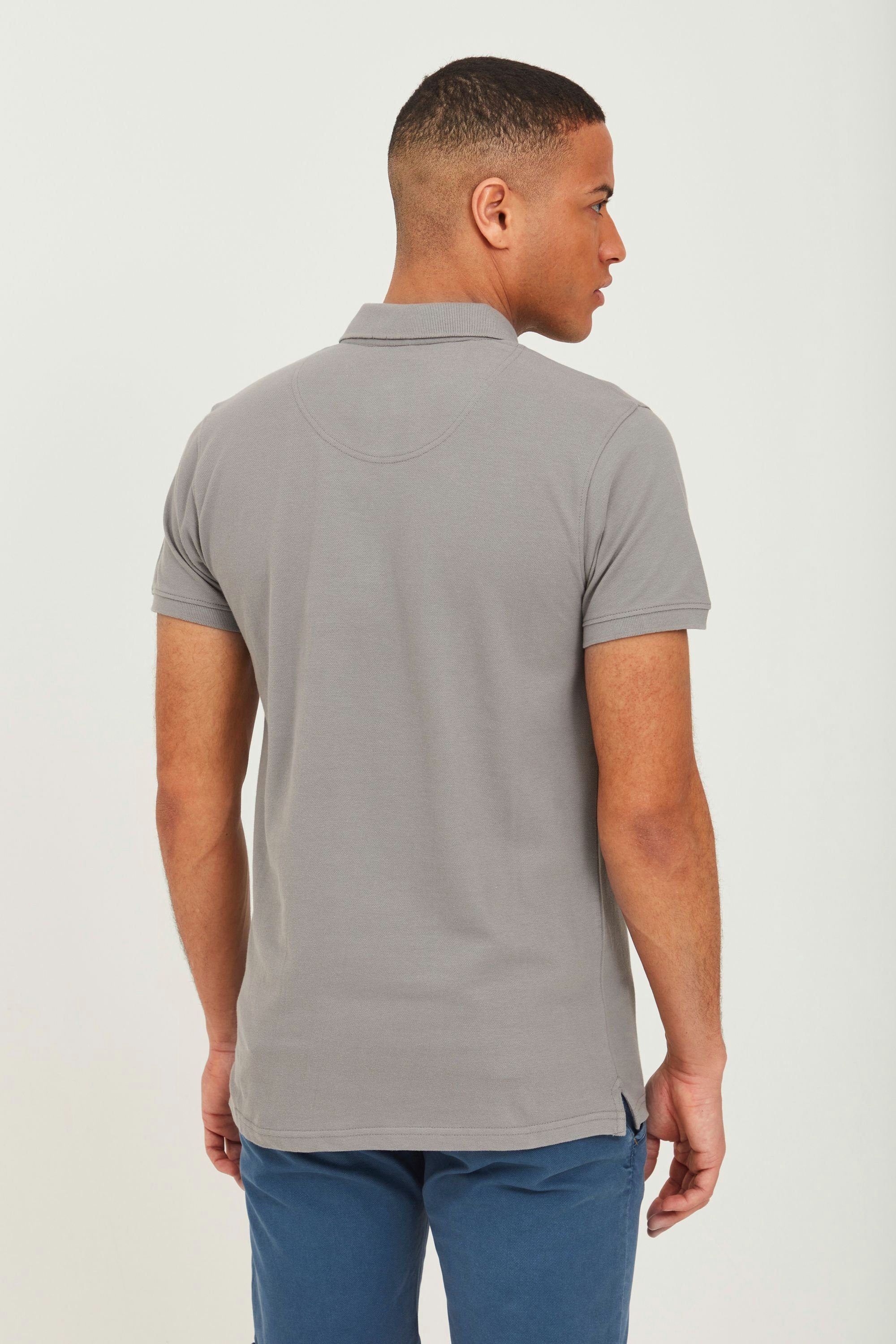 (901) Schnitt Indicode Grey IDRebbert Poloshirt klassischen Light Poloshirt im