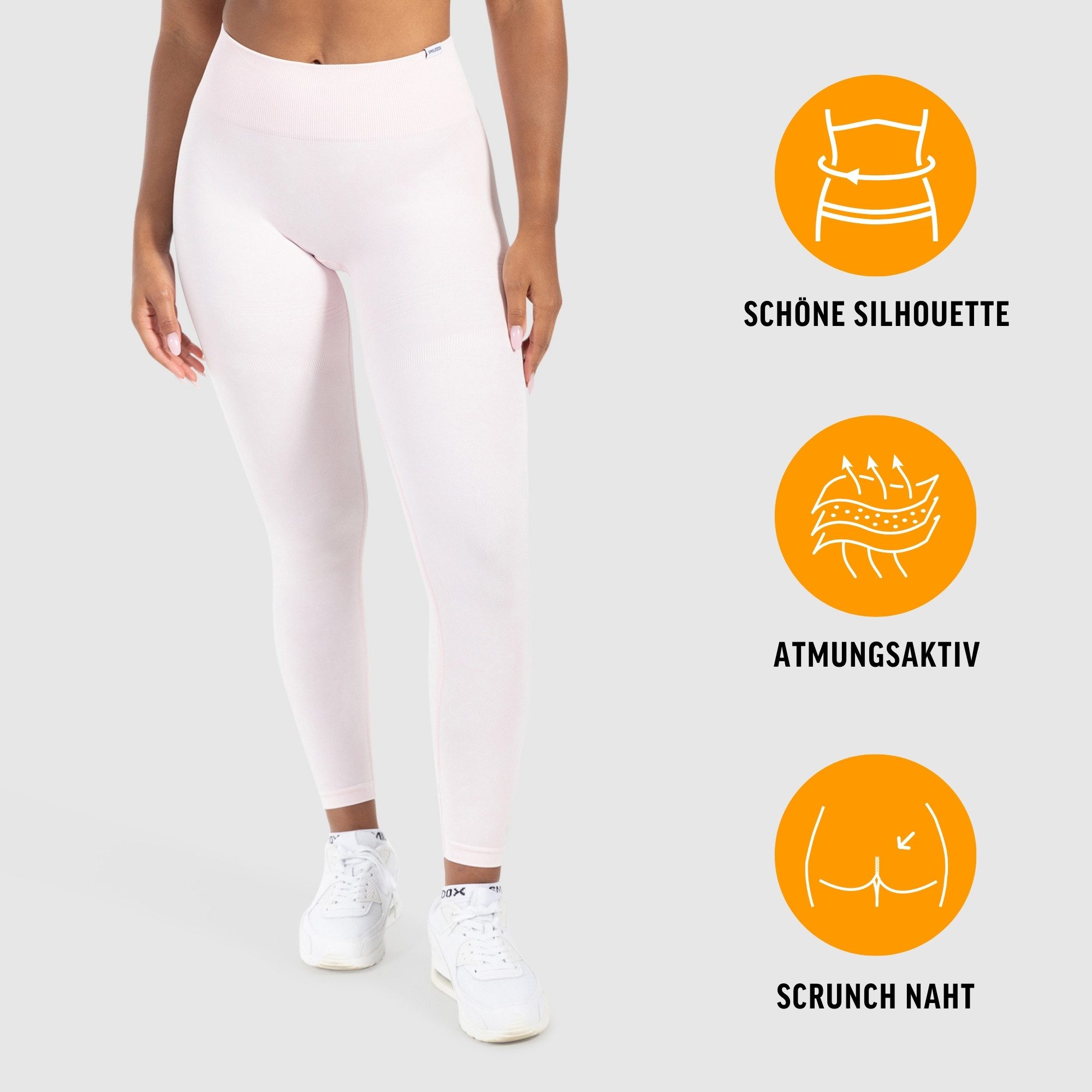 Smilodox Leggings Yune, Scrunch & Batik Optik mit Seamless Naht und Kontur, günstig online kaufen