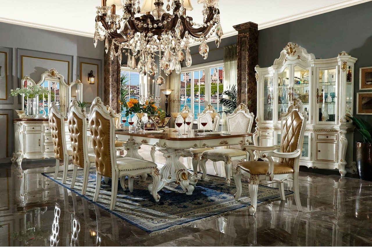 JVmoebel Esszimmer-Set Klassisches Esszimmer 8x Stühle Komplette Garnitur Barock Rokoko, Made in Europa