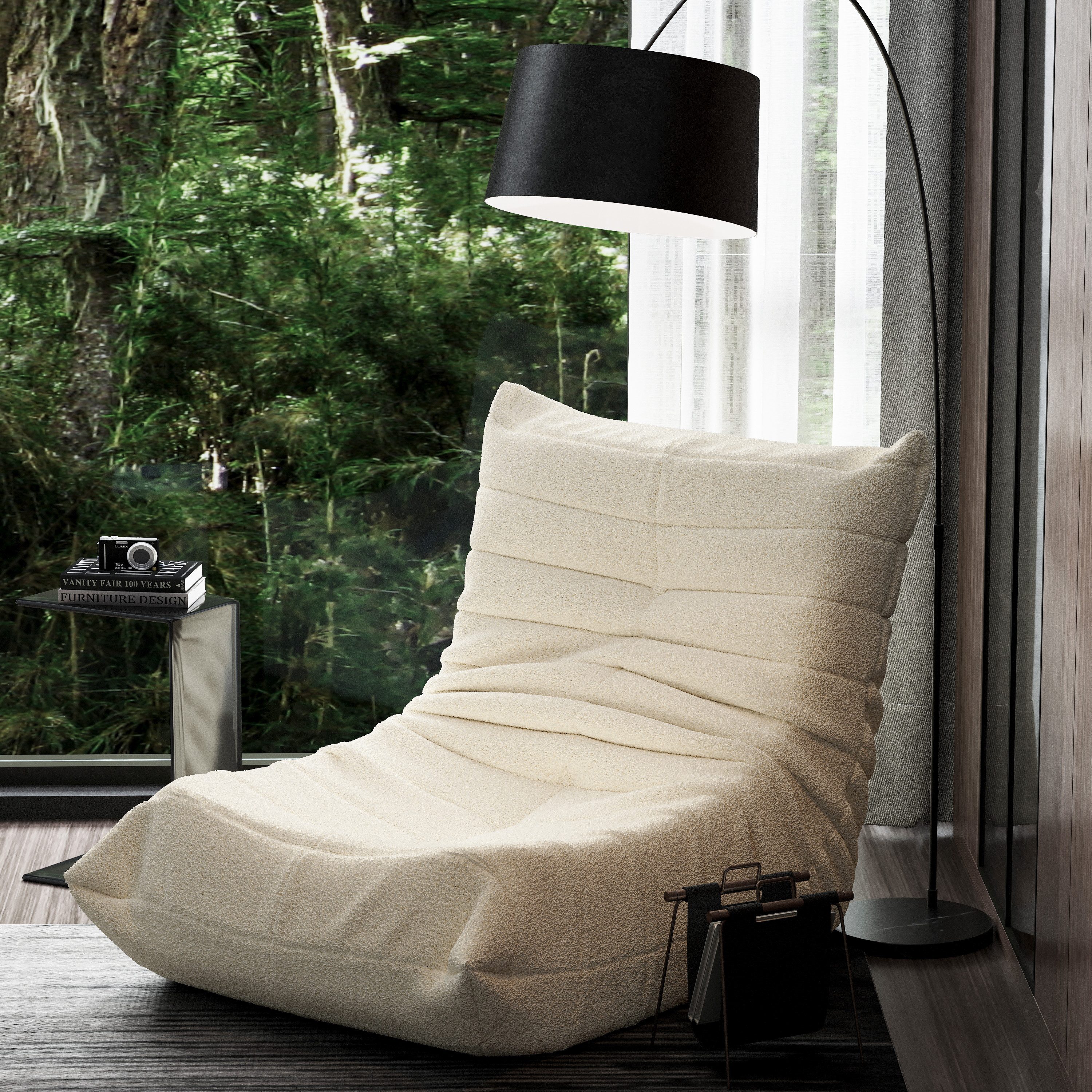 OKWISH Sofa Wohnzimmer Sofa, Loungesofa, Teddyfleece+Schaumstoff günstig online kaufen