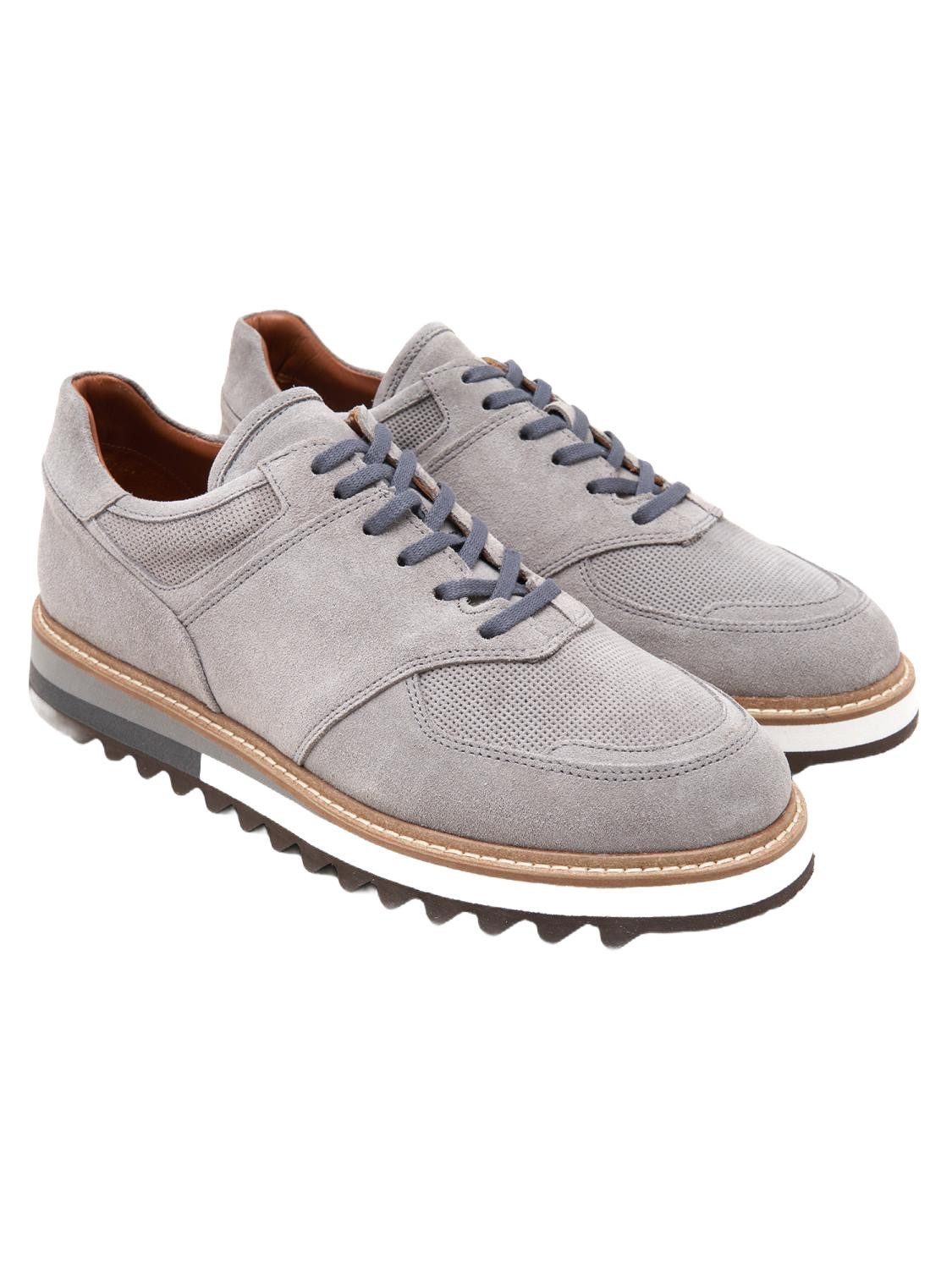 Desa Herren-Sneaker aus Wildleder – Kunststoffsohle, atmungsaktiv, flacher Sneaker