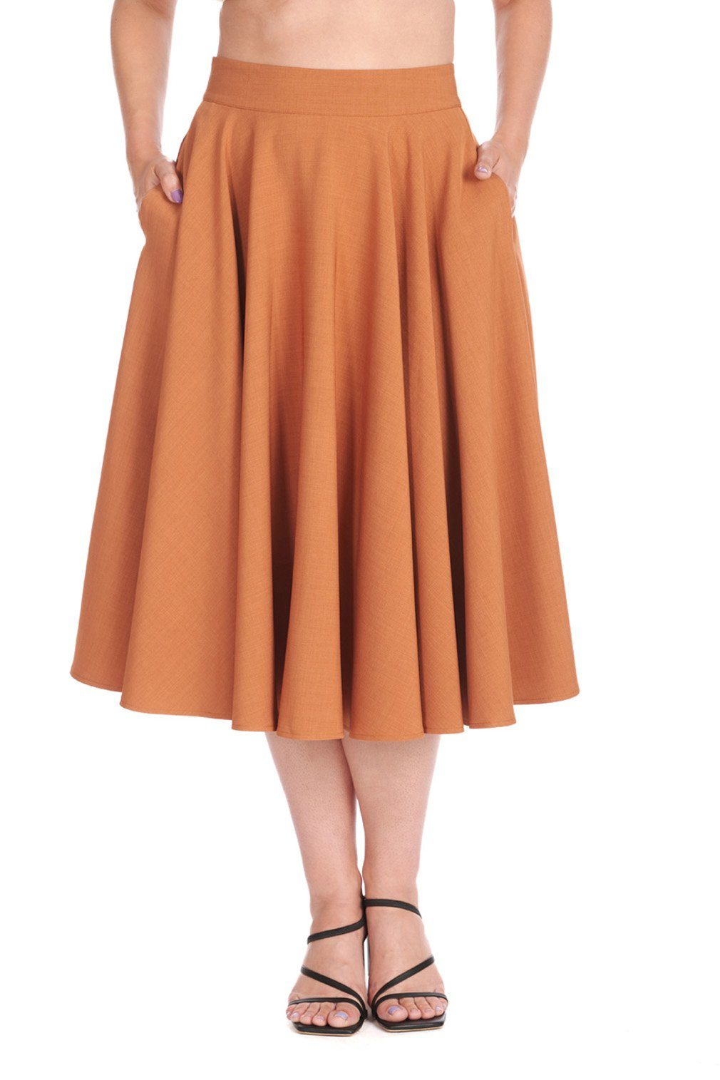 Banned A-Linien-Rock Sway Swing Braun Retro günstig online kaufen