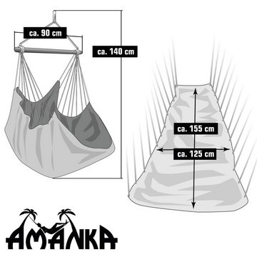 AMANKA Hängemattengestell XL Hängesessel mit Gestell Outdoor Hängestuhl, Ständer mit Relaxsessel 210cm