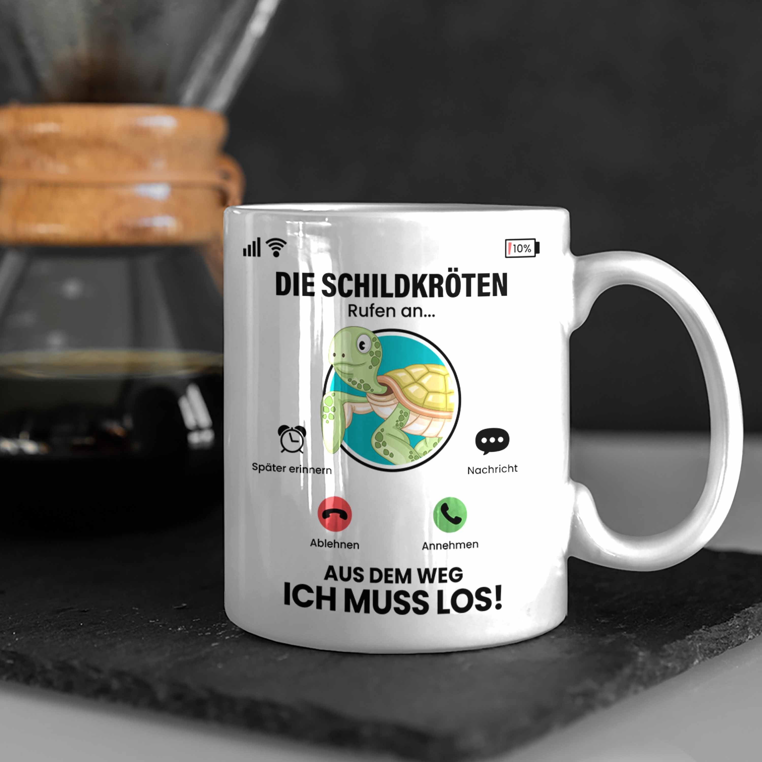 Trendation Tasse Schildkröten Rufen An Tasse Die Geschenk Züchter Weiss für Besi Schildkröten