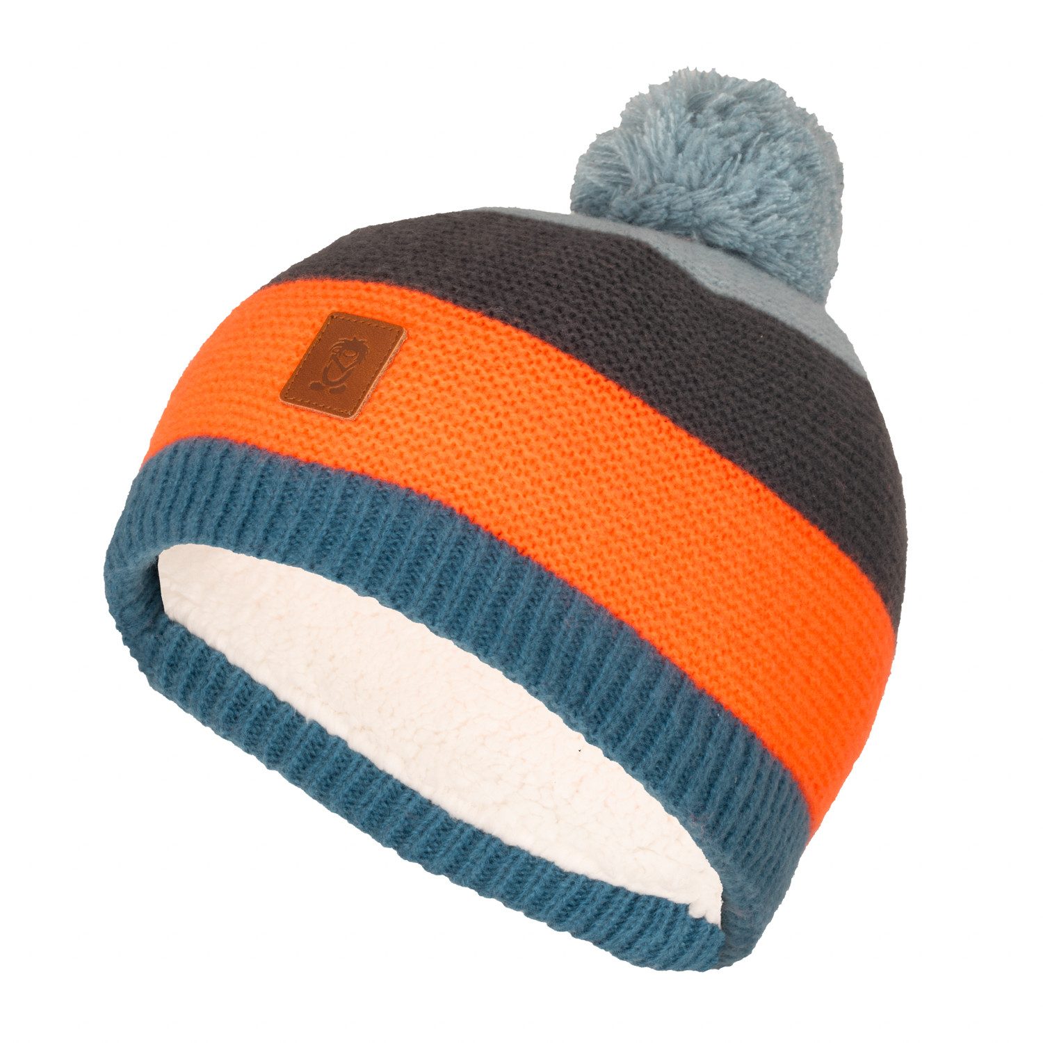 TROLLKIDS Strickmütze KIDS GRYLLEFJORD BOBBLE CAP mit Bommel, aus Polyester