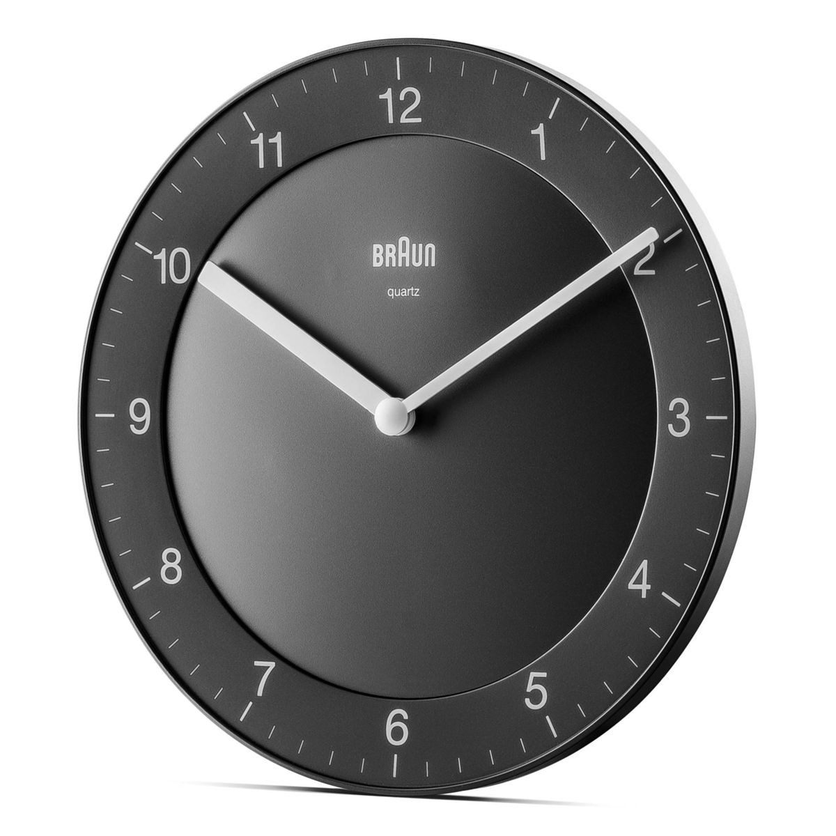Braun Wecker BC 06 B Quarzwanduhr analog
