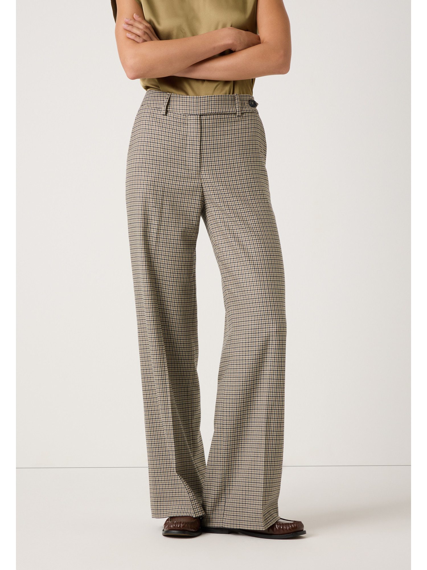 MORE&MORE Stoffhose Stoffstretchhose kariert günstig online kaufen