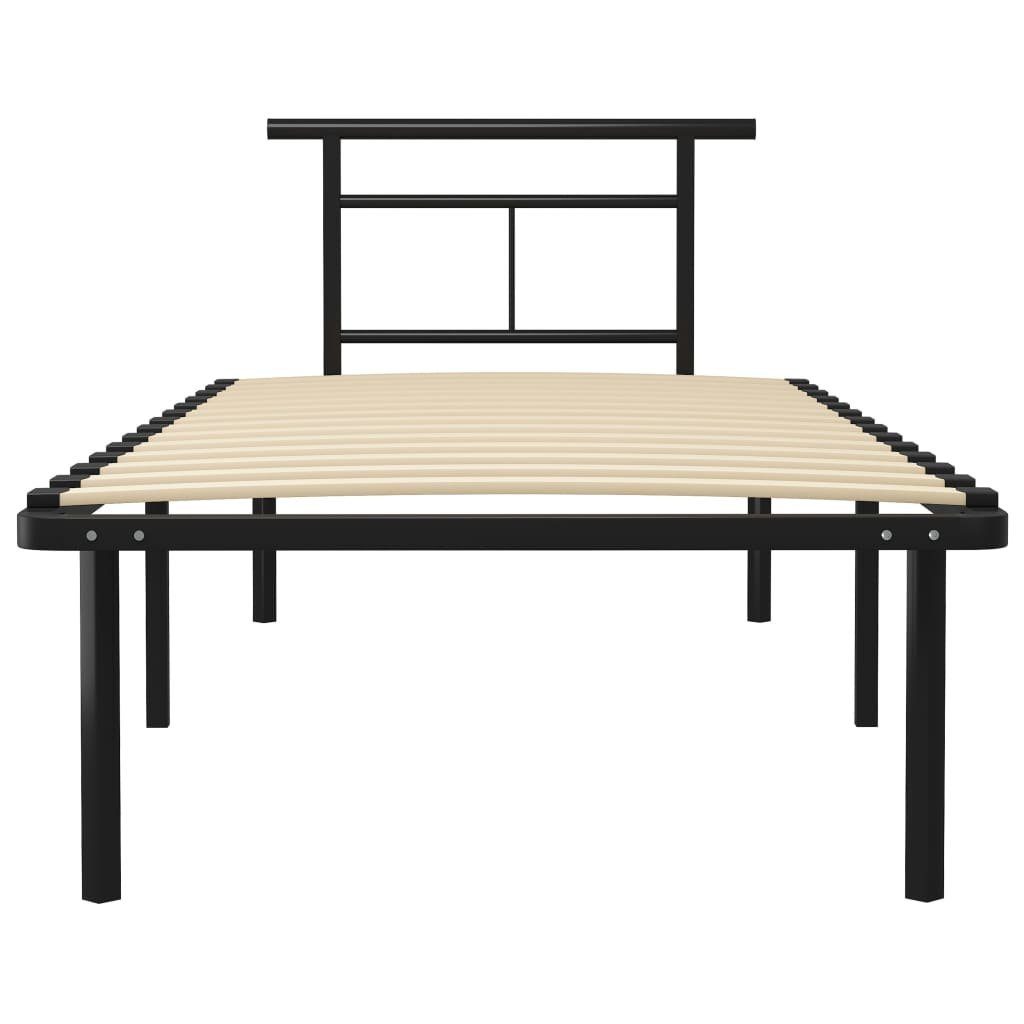 vidaXL Bett Bettgestell Schwarz Metall 90x200 günstig online kaufen