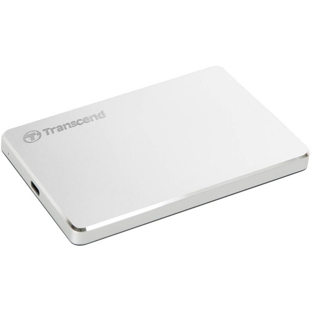 Transcend 2TB USB Typ-C™ TS2TSJ25C3S HDD-Festplatte (2 TB), Aluminium Gehäuse