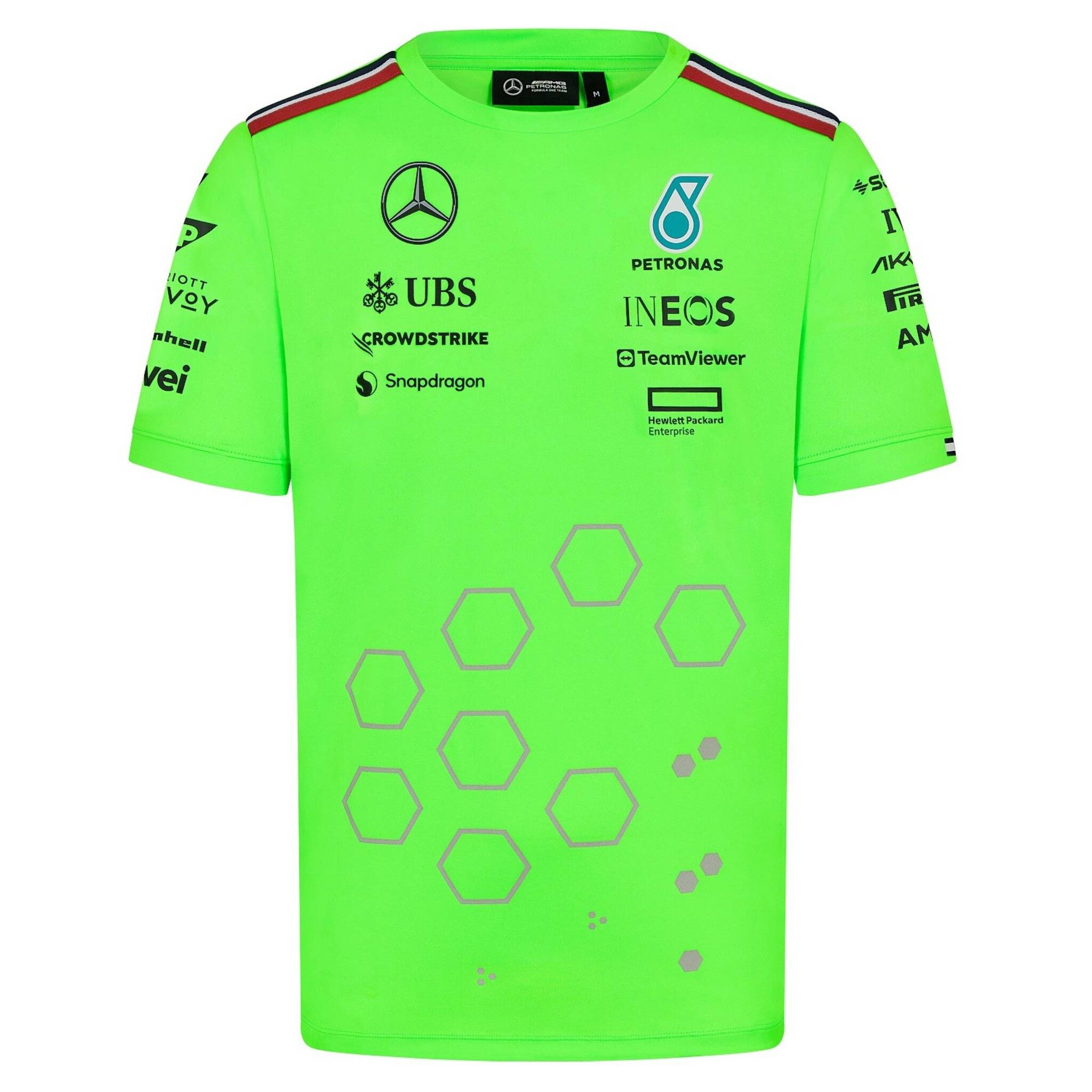 Mercedes AMG Petronas T-Shirt Mercedes AMG Petronas Team T-Shirt 2024 - grün