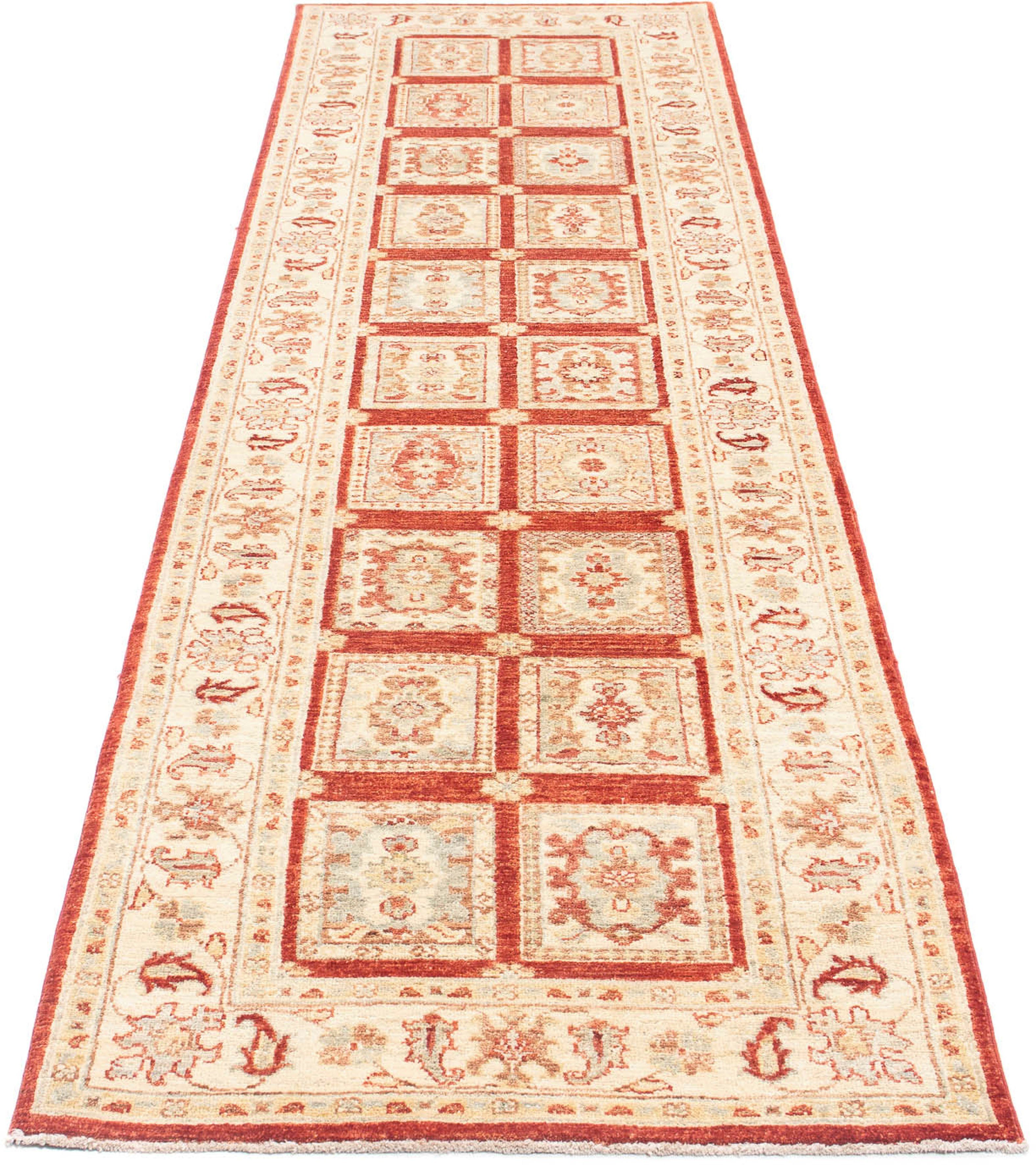Orientteppich Ziegler - Bachtiari - 291 x 80 cm - rot, morgenland, rechteckig, Höhe: 6 mm, Wohnzimmer, Handgeknüpft, Einzelstück mit Zertifikat