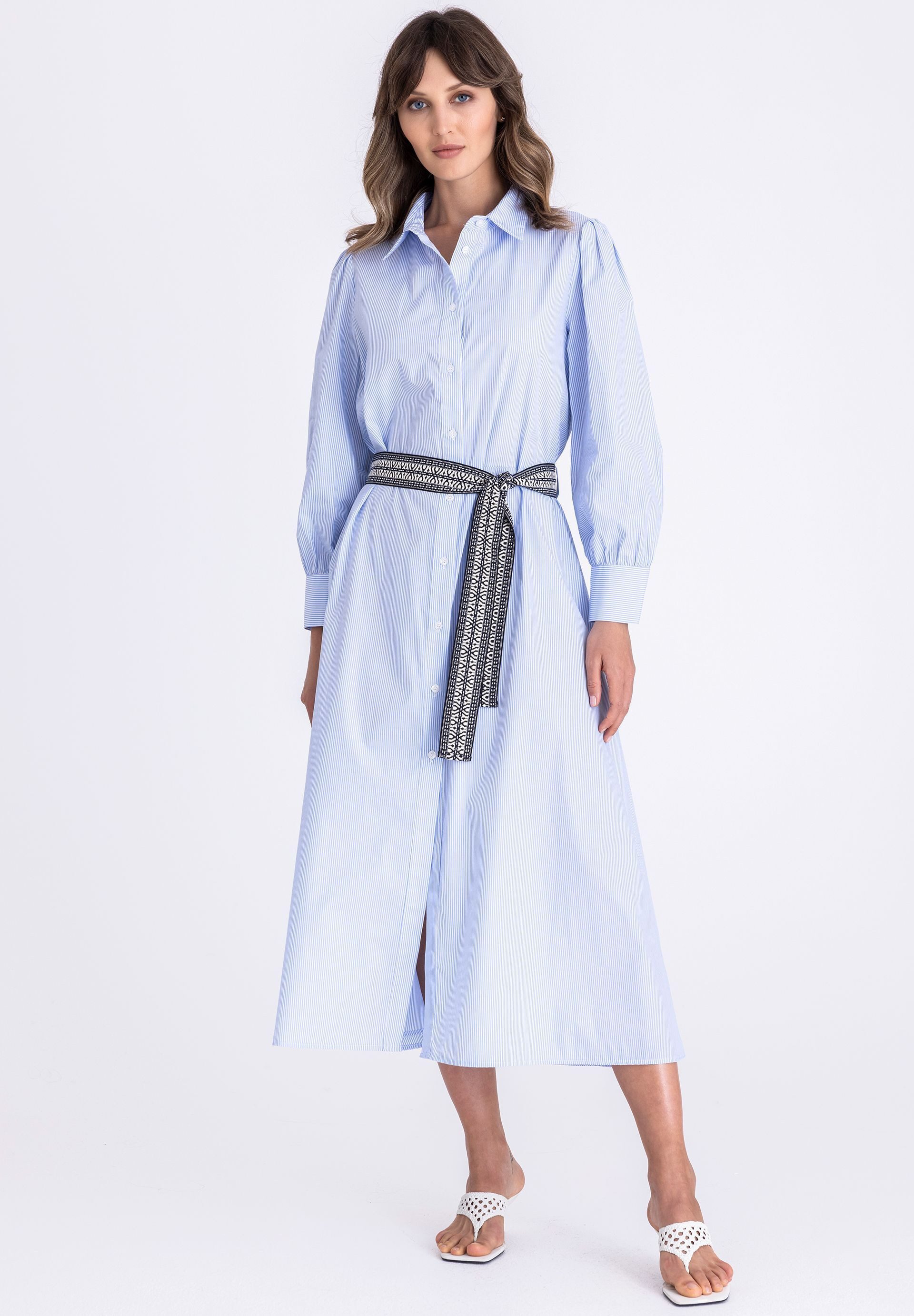 TUZZI Midikleid mit Bindegürtel