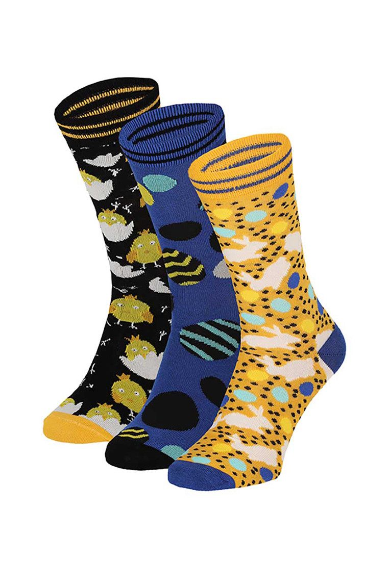 Apollo Socken Herren Ostern 3er Pack in Osterei Geschenkverpackung (3-Paar) Einheitsgröße 41-46