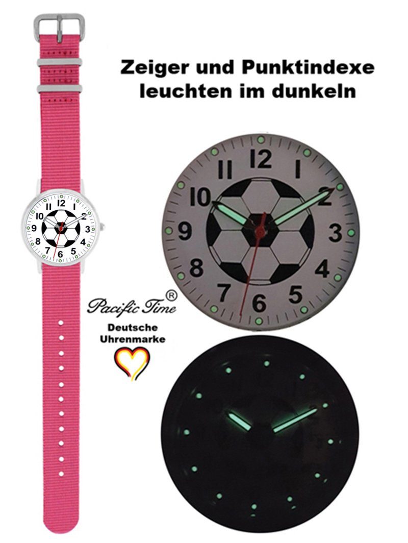 Wechselarmband, - Time rosa und Versand Armbanduhr Pacific Fußball Match Design Mix Gratis Kinder Quarzuhr