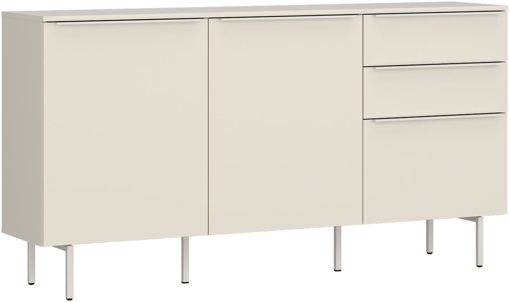 TOM TAILOR HOME Kommode, Lowboard, Breite 165 cm,3 Türen,2 Schubladen, viel Stauraum