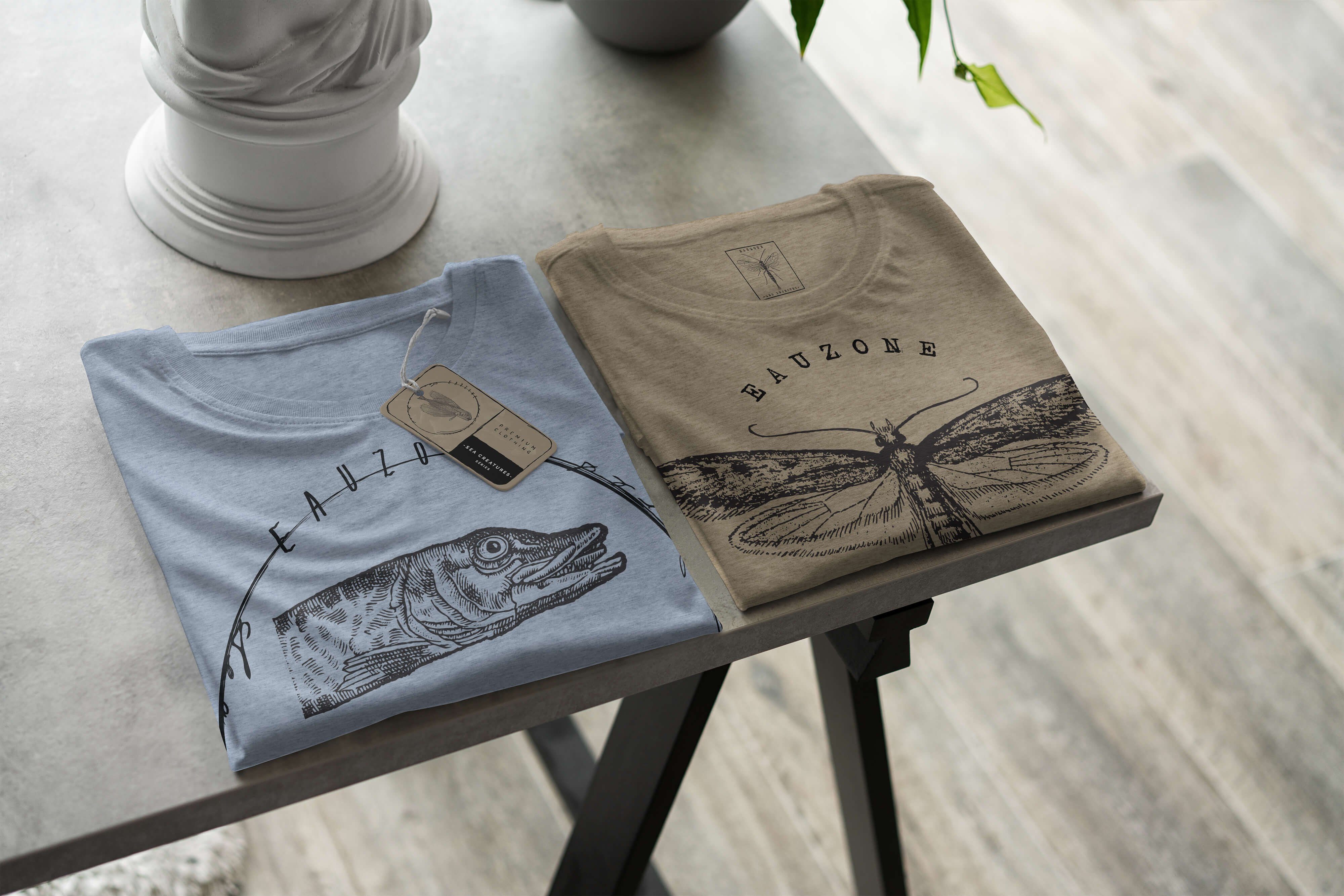 und / Fische sportlicher Creatures, Art Sea Denim Schnitt feine Stonewash Struktur 086 T-Shirt - Sinus Sea T-Shirt Serie: Tiefsee