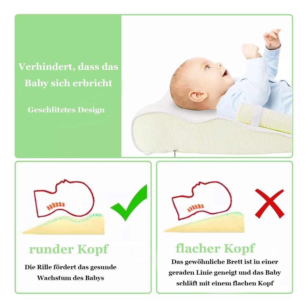RWEUOQ Babykissen Babykissen Baby's Stillkissen Lagerungskissen günstig online kaufen