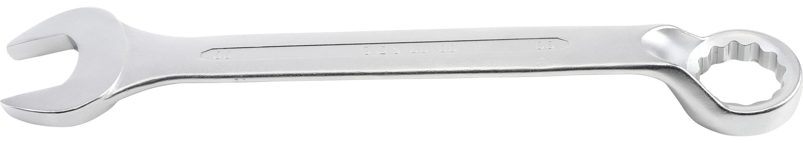 BGS technic Maulschlüssel Maul-Ringschlüssel, gekröpft, SW 55 mm