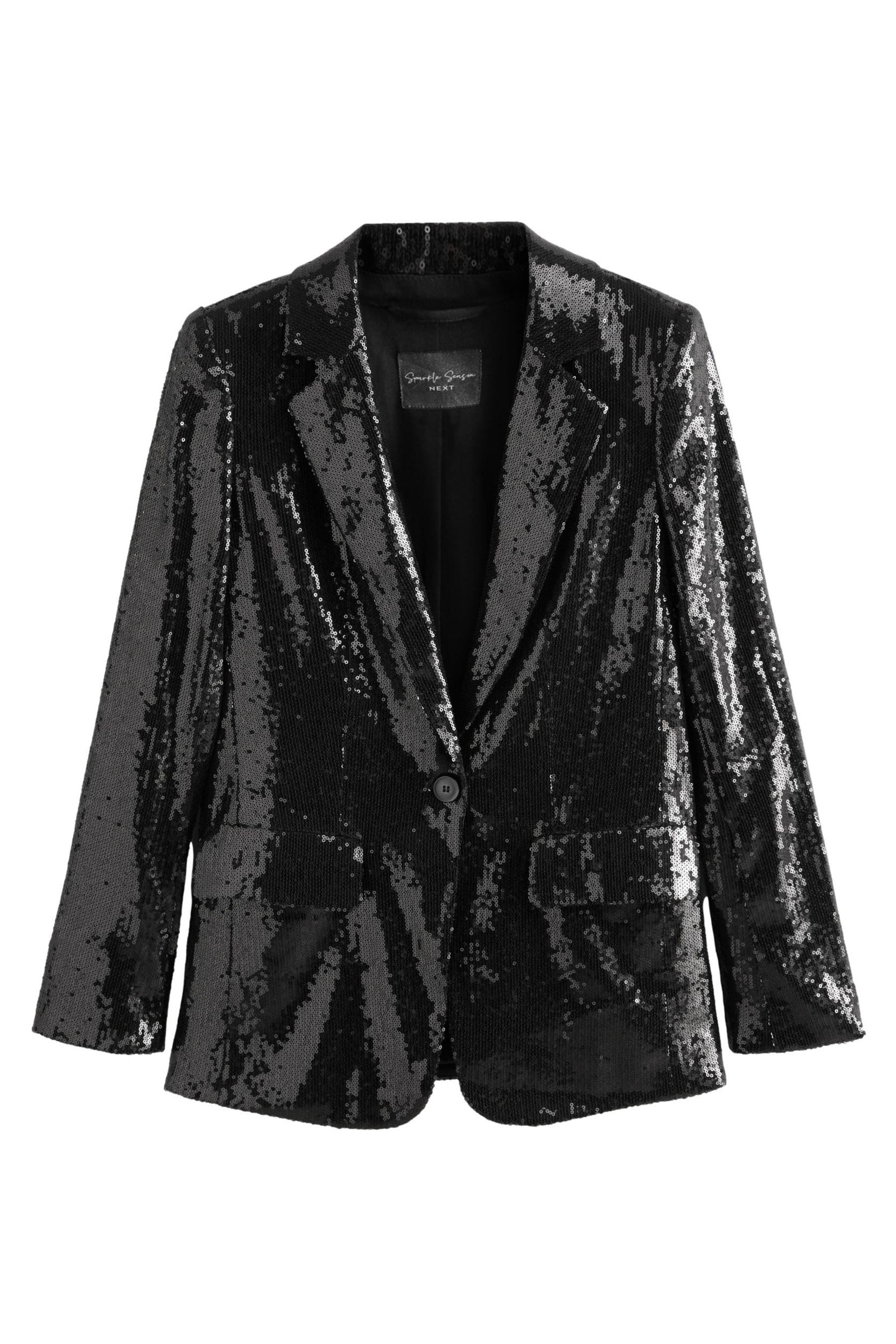 Next Jackenblazer Relaxed Fit Blazer mit Pailletten, Kurzgröße (1-tlg) günstig online kaufen