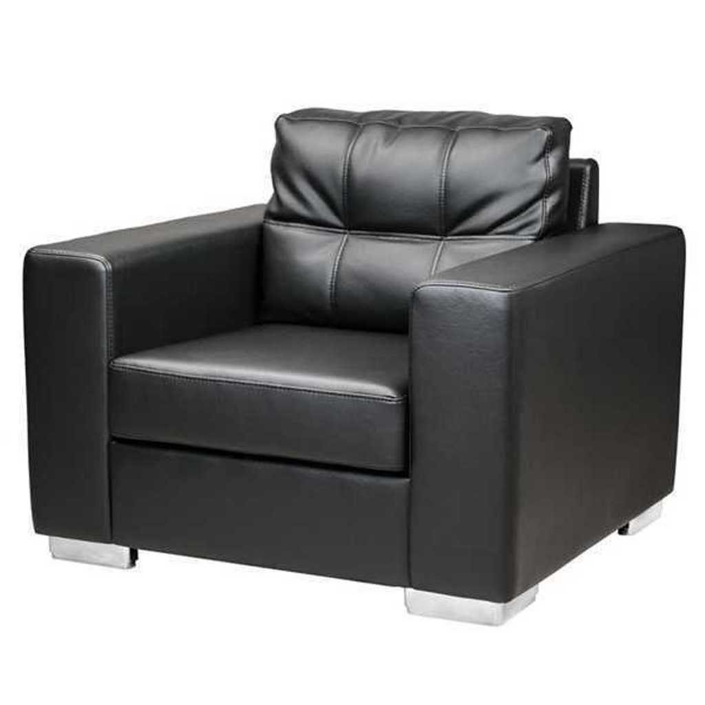 JVmoebel Sessel Schwarzer Sessel Kunstleder Einsitzer Wohnzimmer Relax Neuer 1-Sitzer (1-St., 1x Sessel), Made in Europa
