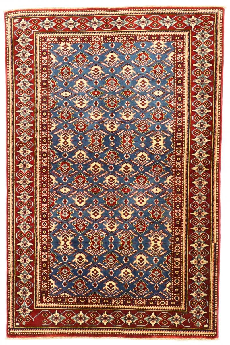 Orientteppich, Nain Höhe: Trading, 12 Afghan Handgeknüpfter mm Orientteppich 110x166 rechteckig, Shirvan