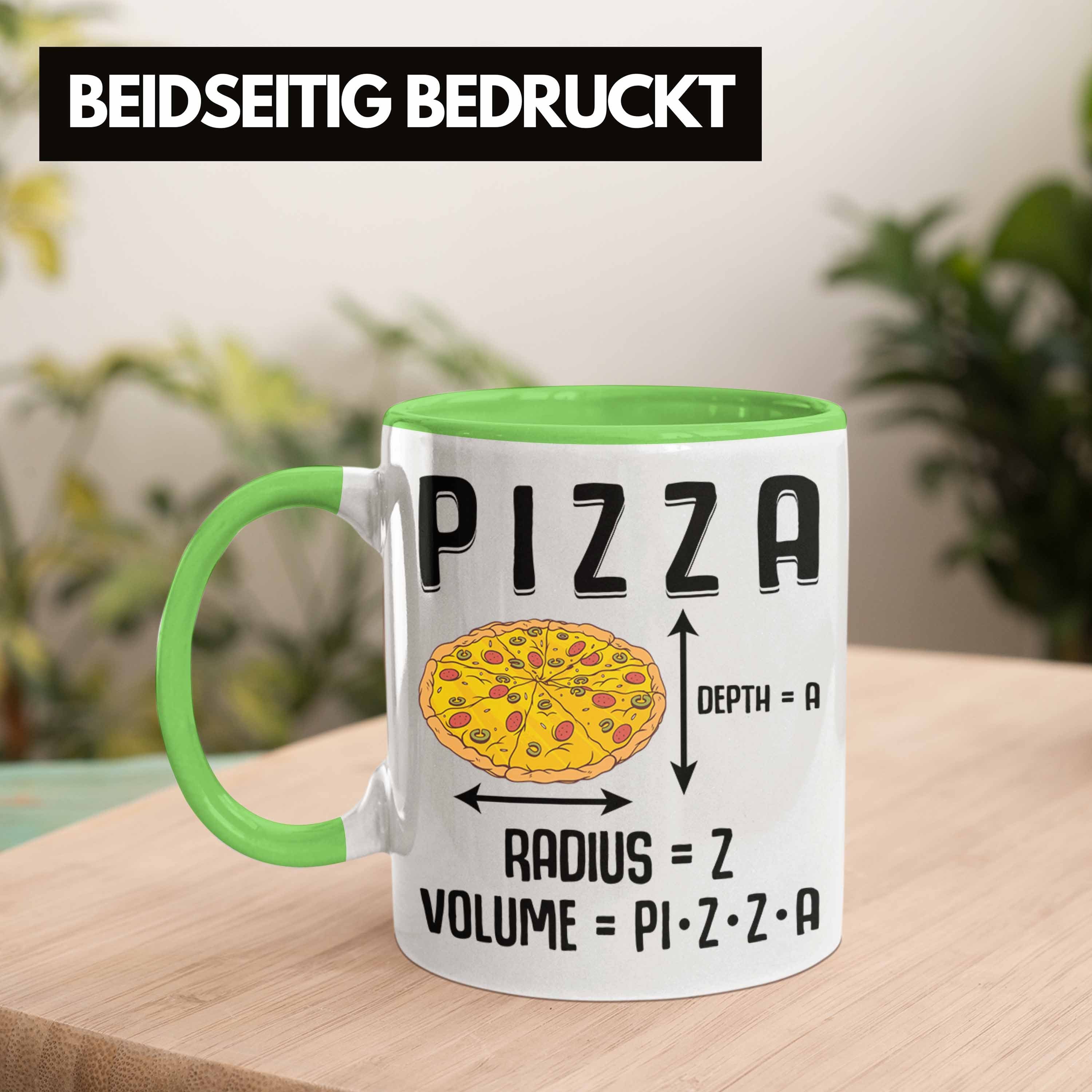 Geschenkidee Lustige Tasse Pizza - Trendation Tasse Pizza-Liebhaber Trendation Spruch Pizzalover Geschenk Grün