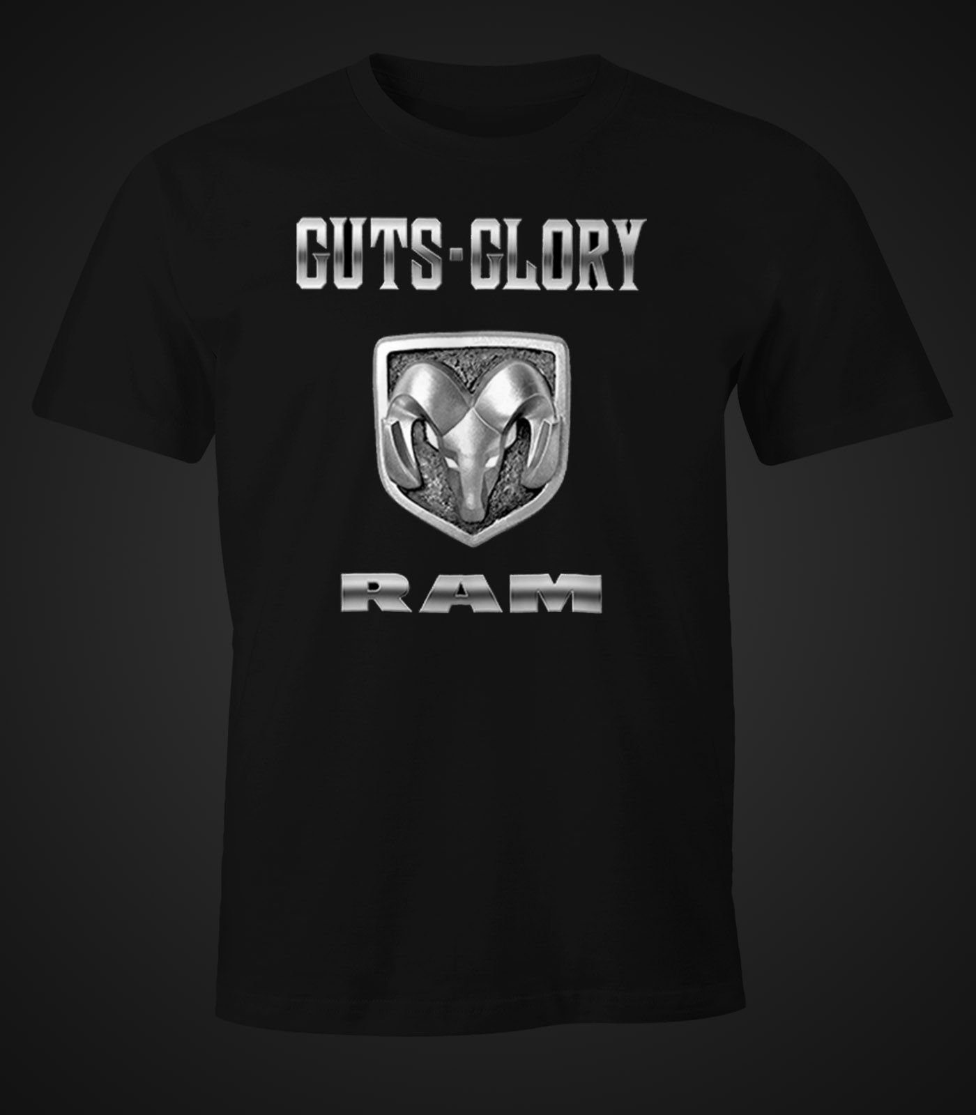 MoonWorks Print-Shirt Herren T-Shirt Dodge Ram Guts and Glory Official Moon günstig online kaufen