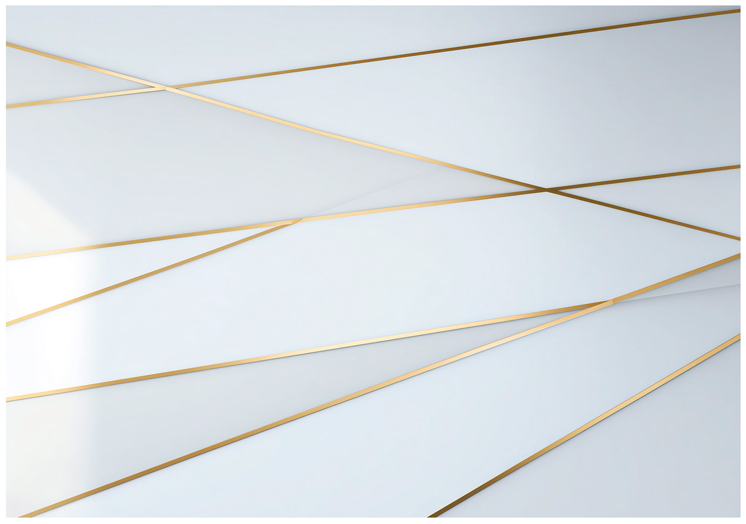 Wallarena Fototapete Abstrakt Golden - Mehrfarbig - Modern - Vlies - Schlafzimmer, glatt, (2 St), 100x70cm