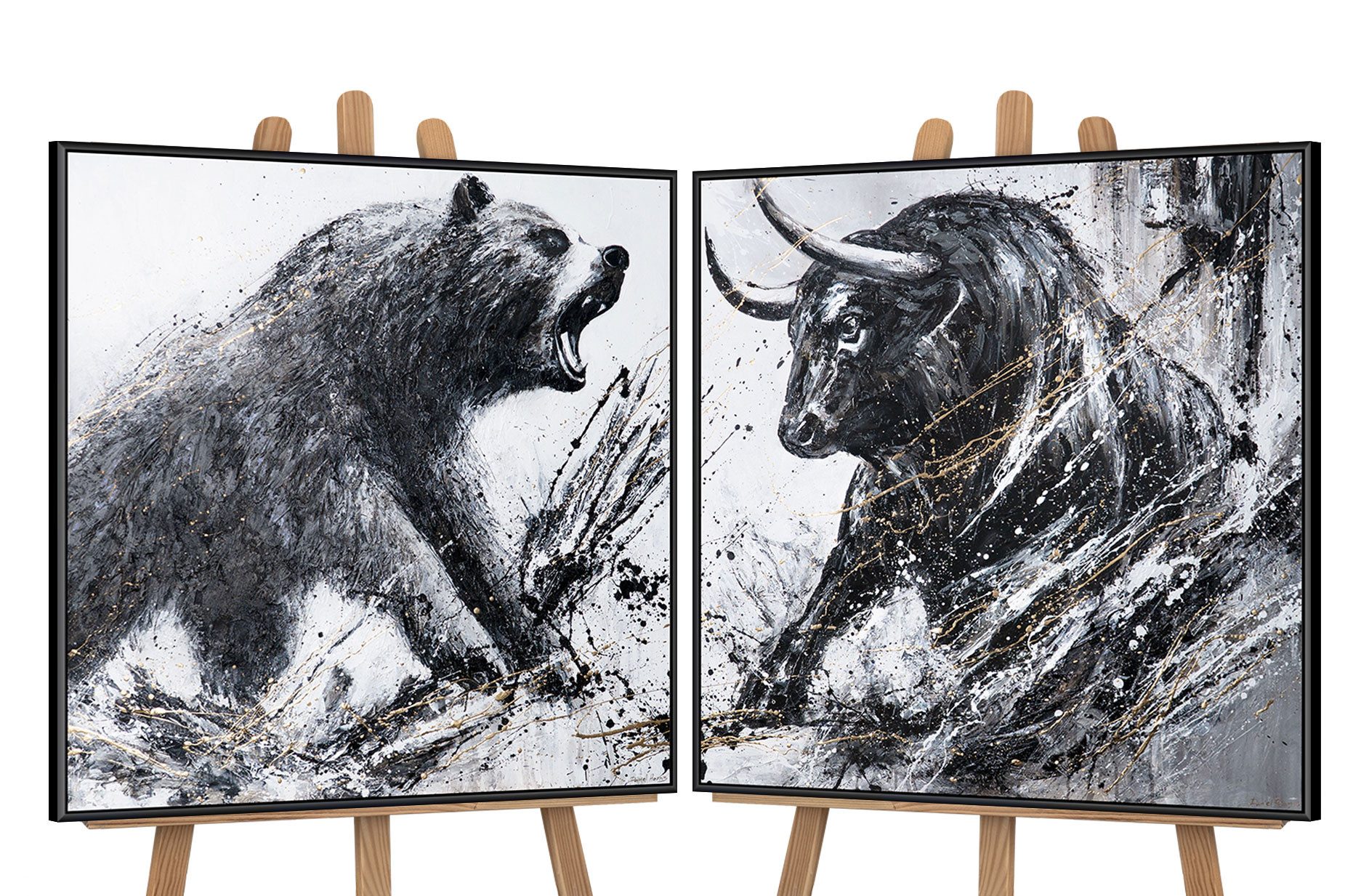 Mit Rahmen in Schwarz