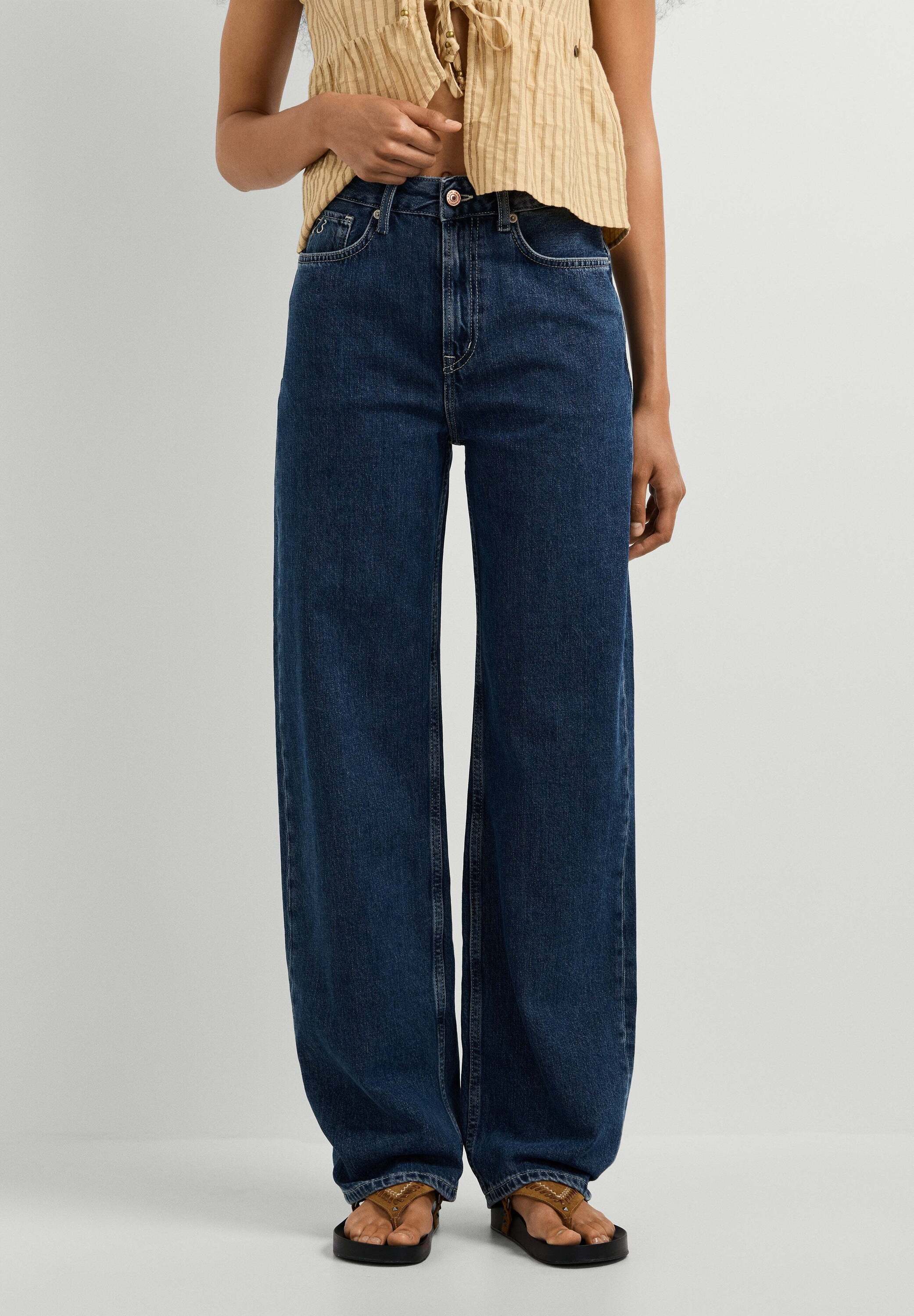 Pepe Jeans Straight-Jeans straight leg jeans EDEN HW STRAIGHT DARK STONEWASH