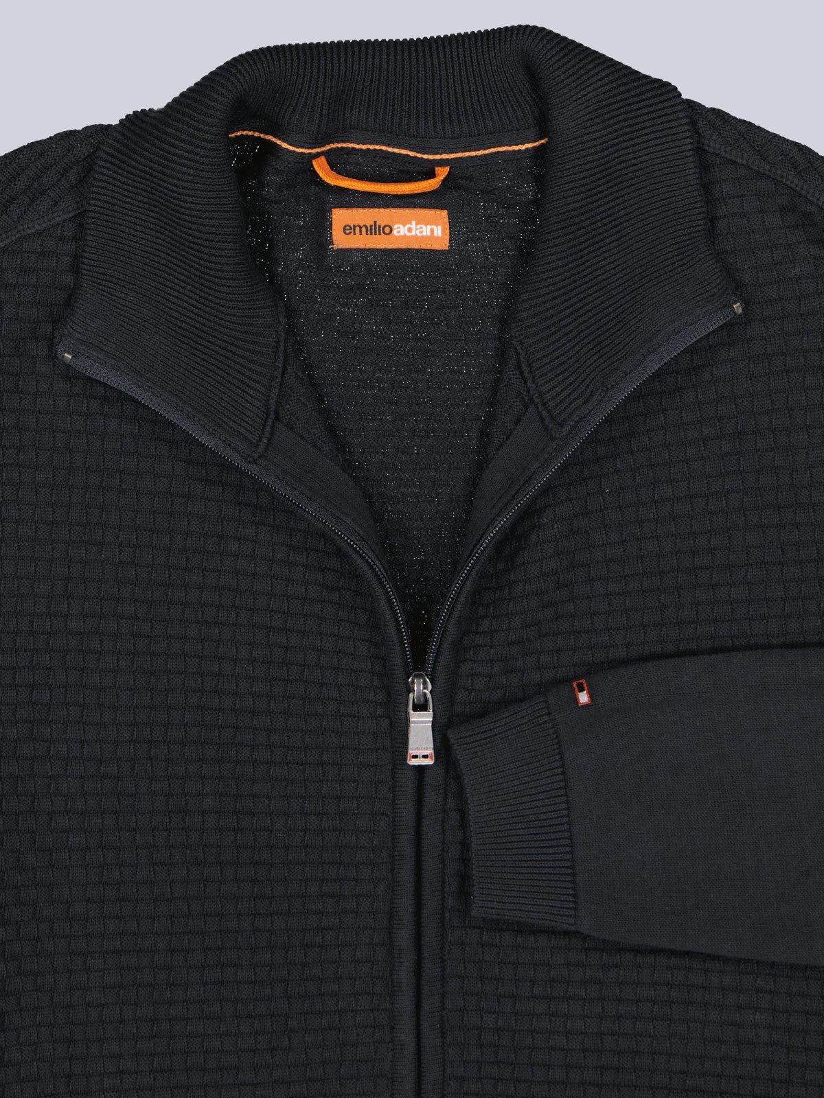 emilio adani Cardigan Herren Cardigan, Schwarz