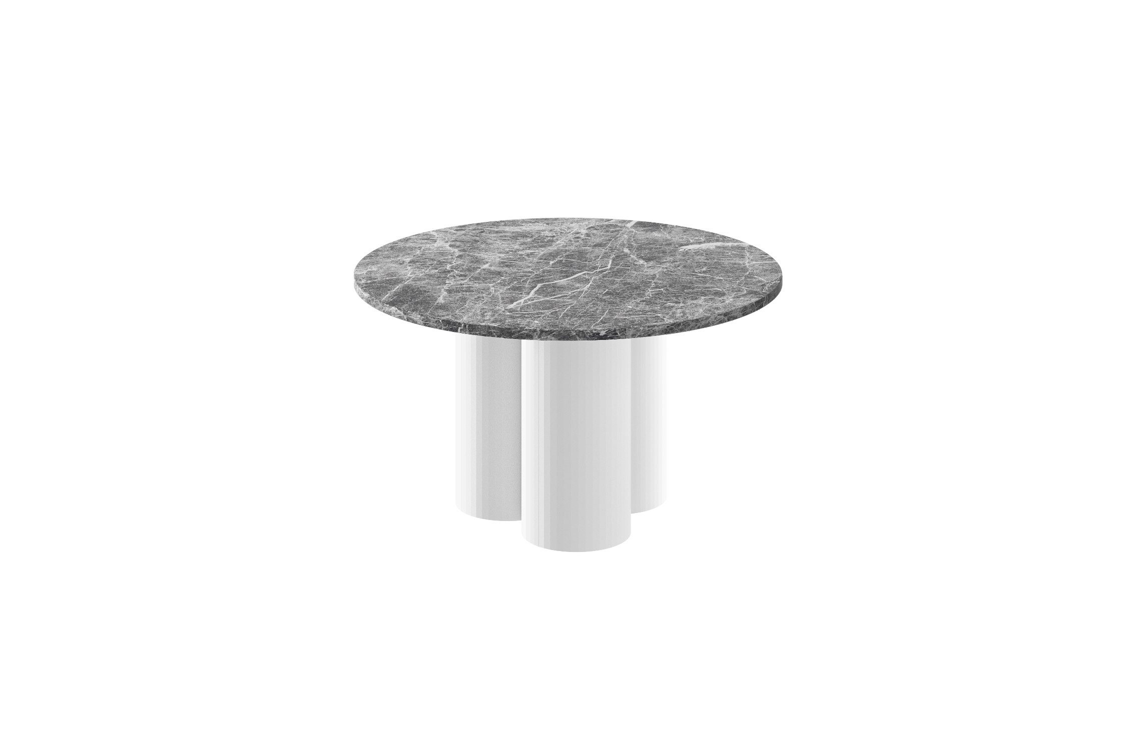 designimpex Couchtisch Design Couchtisch HRE-222 rund Hochglanz Wohnzimmer Tisch 80 x 50 cm