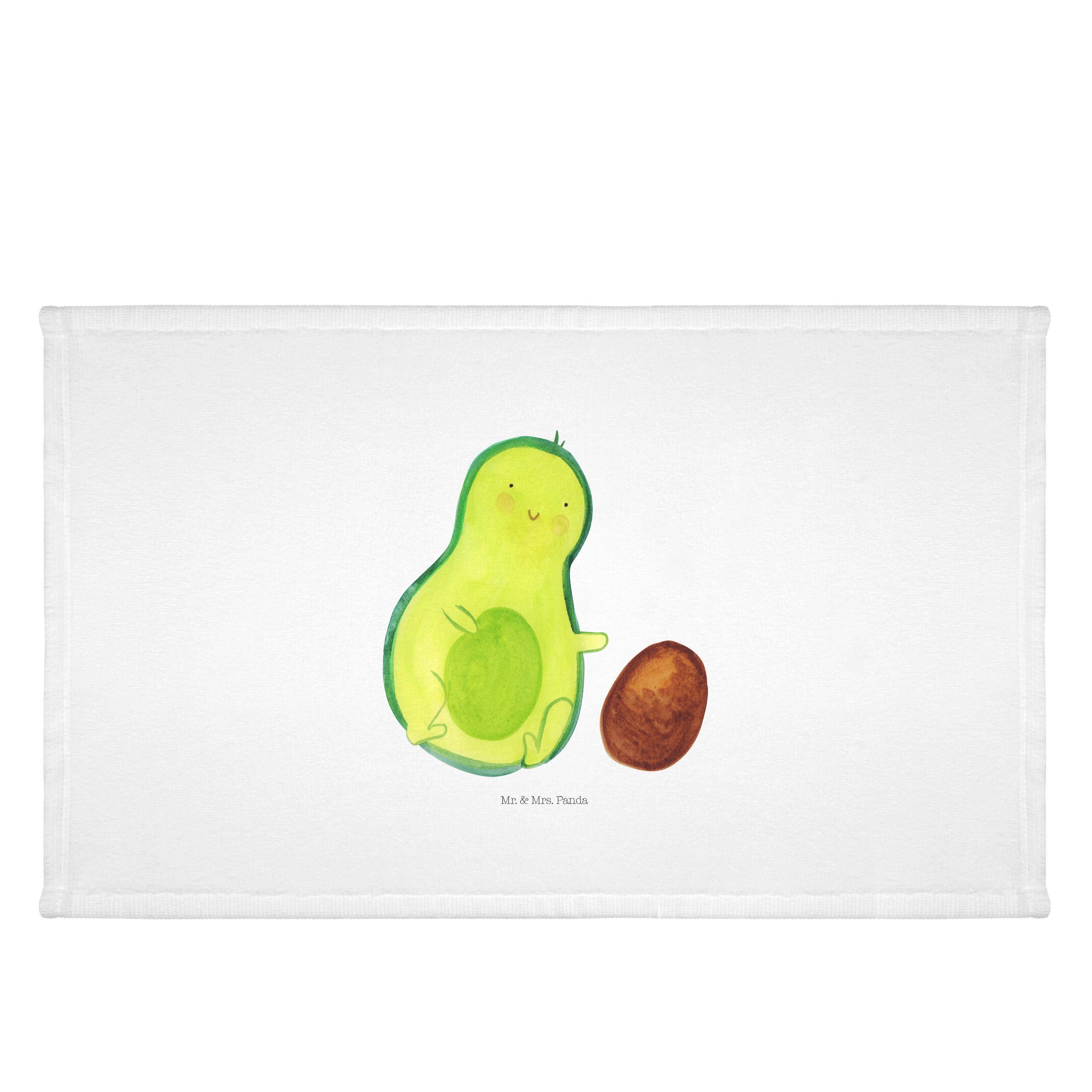 Avocado Mr. (1-St) Weiß Geschenk, Handtuch - Vegan, Kern rollt Mrs. & Handtücher, - Liebe, Panda große,