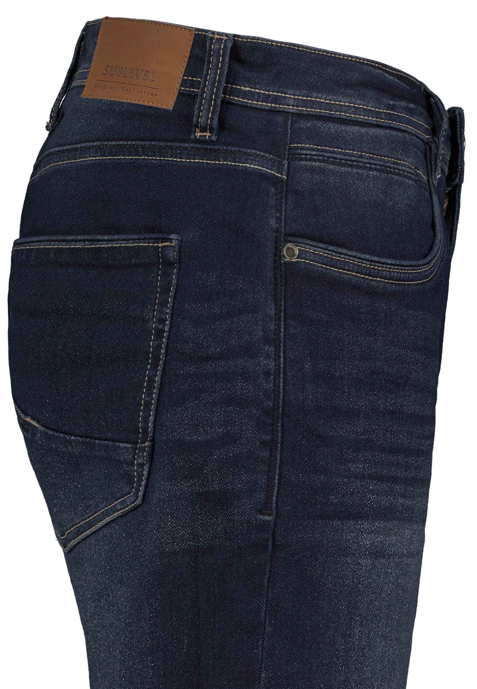 SUBLEVEL Jeansbermudas Herren Jeans Shorts kurze Hose 5 Pocket, Sommerhose, kurze Jeans, Bermudashorts