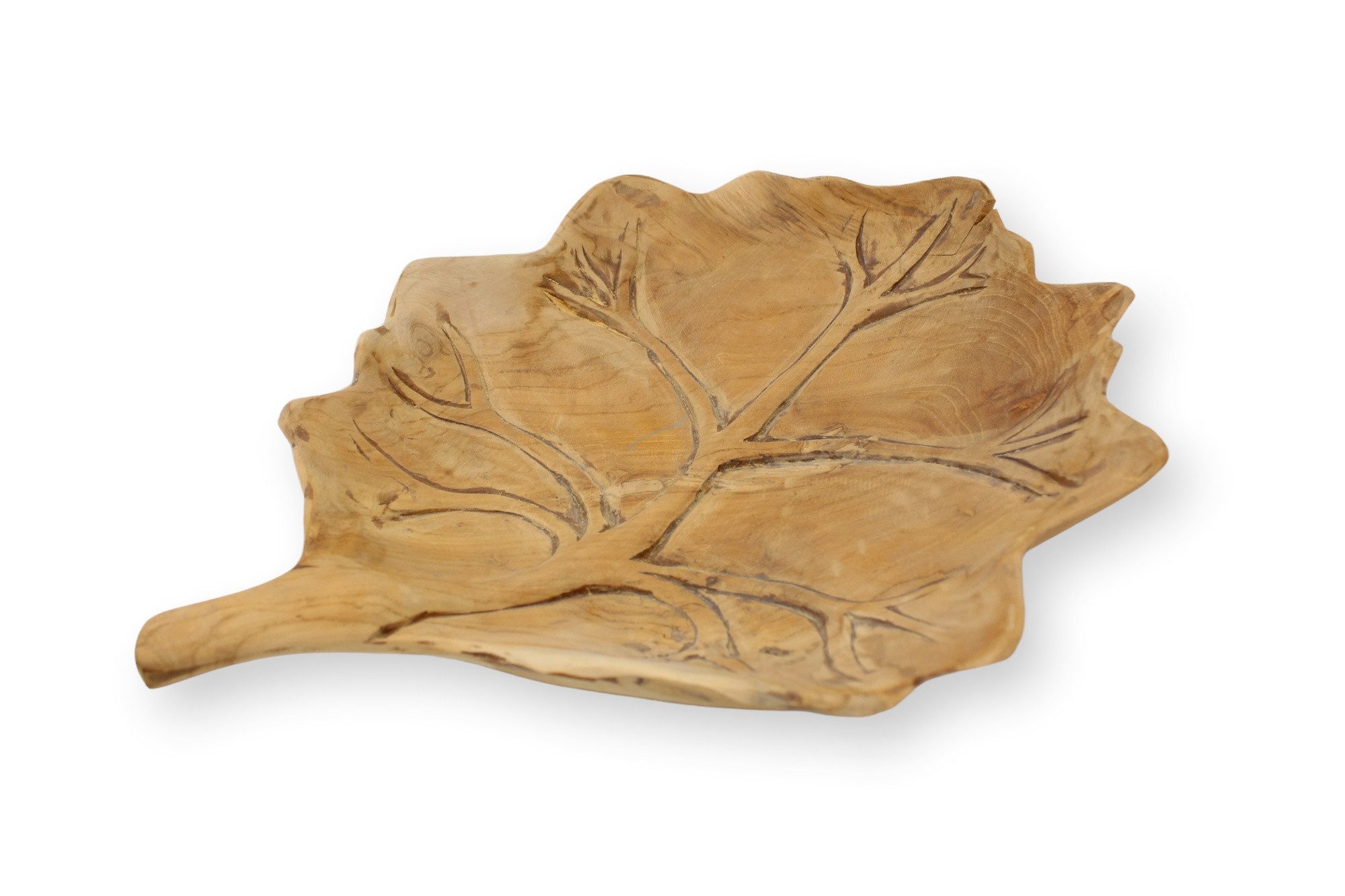 Gartenwelt Riegelsberger Dekoschale Teakholzschale Massiv Teakholz Natur Unikat Deko Rustikal