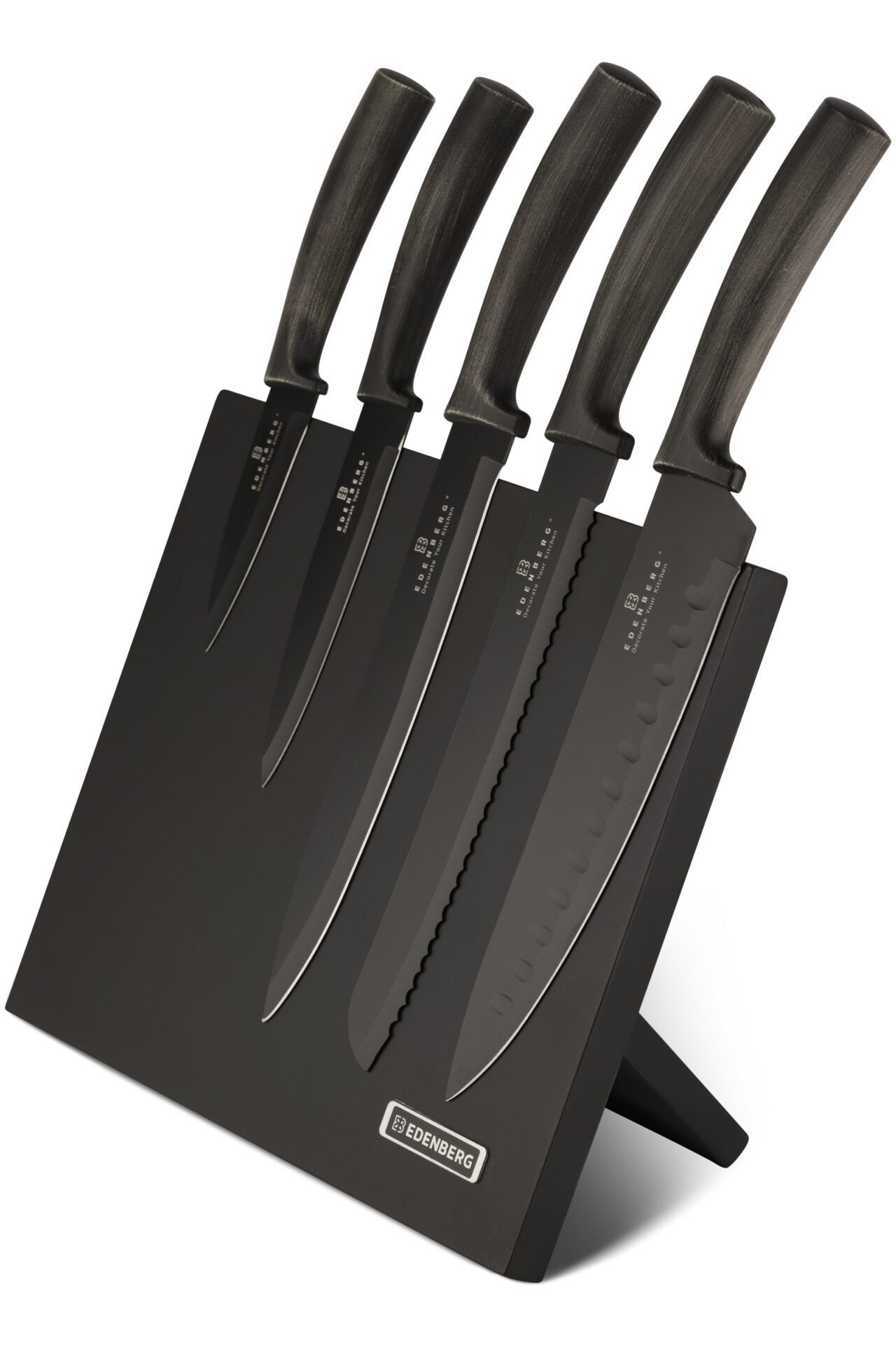Edenberg Messer-Set Wunderschönes klassisches Messerset, Magnetblock (6-tlg., Eine ideale Geschenkidee)
