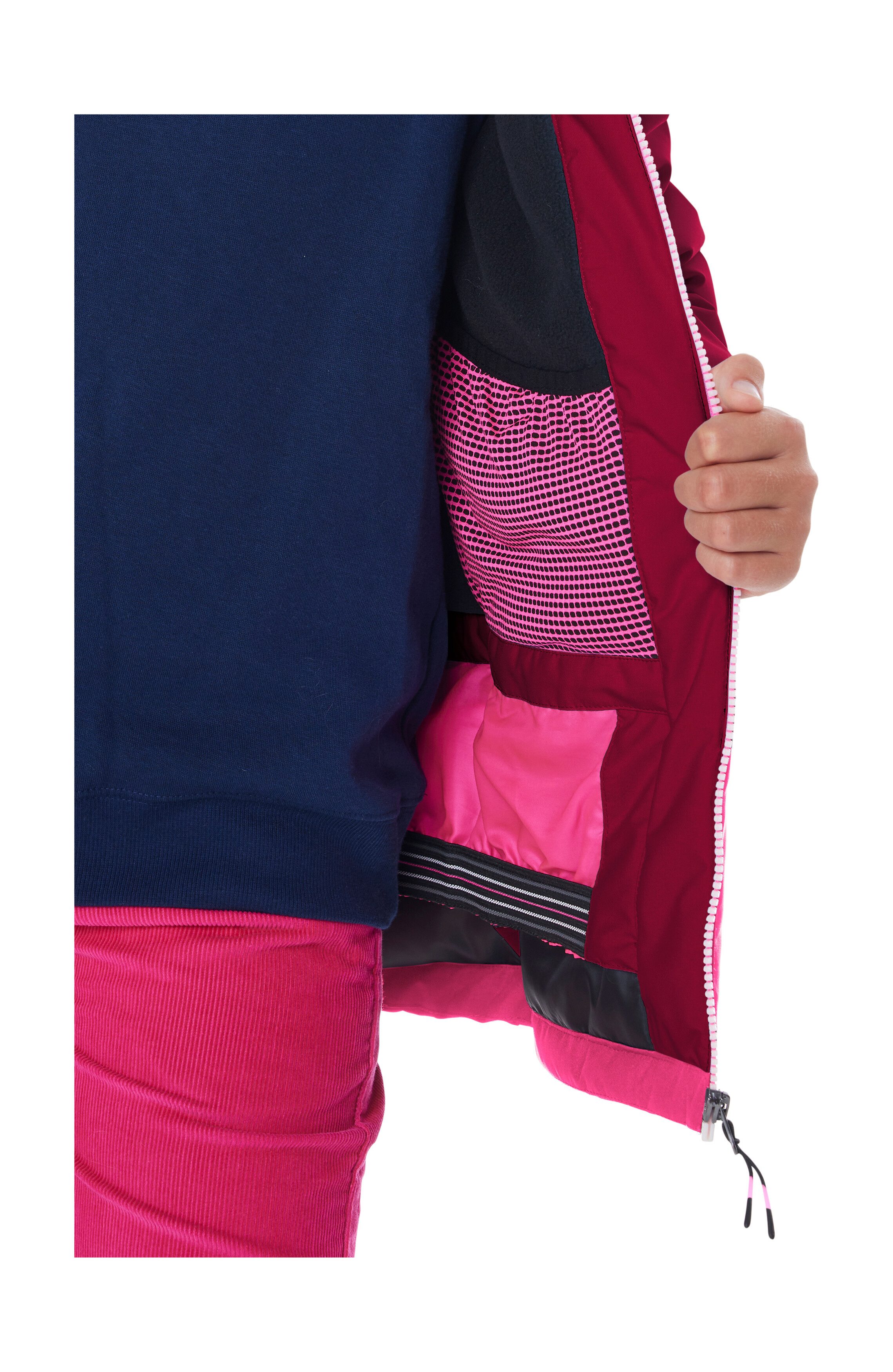 Killtec Skijacke KSW 331 GRLS SKI JCKT Atmungsaktive, wasserdichte Jacke mit Fleece-Innenseite, Skipasstasche – Bild 4 von 5