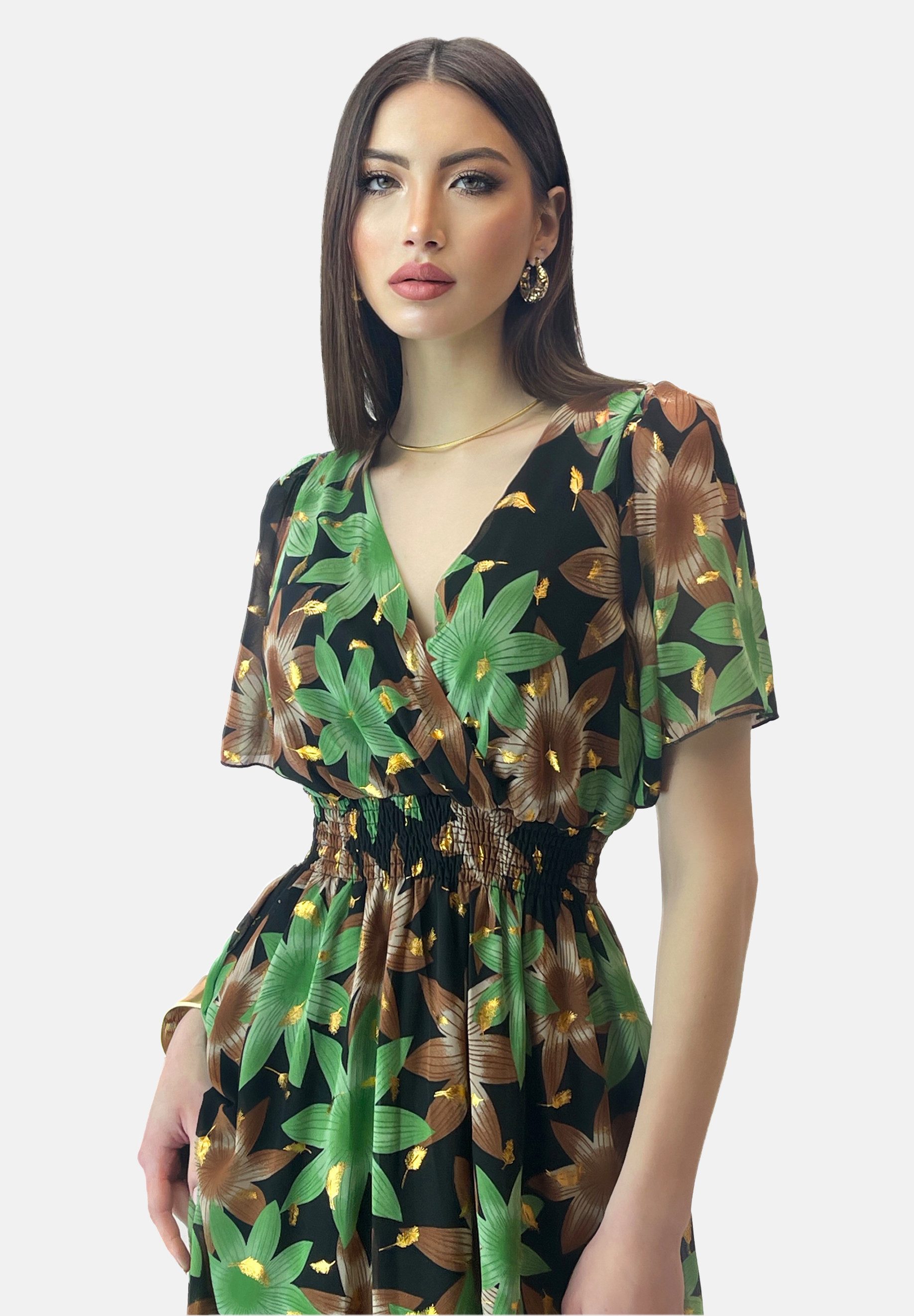 Elara Sommerkleid Elara Damen Sommerblumenkleid (1-tlg) günstig online kaufen