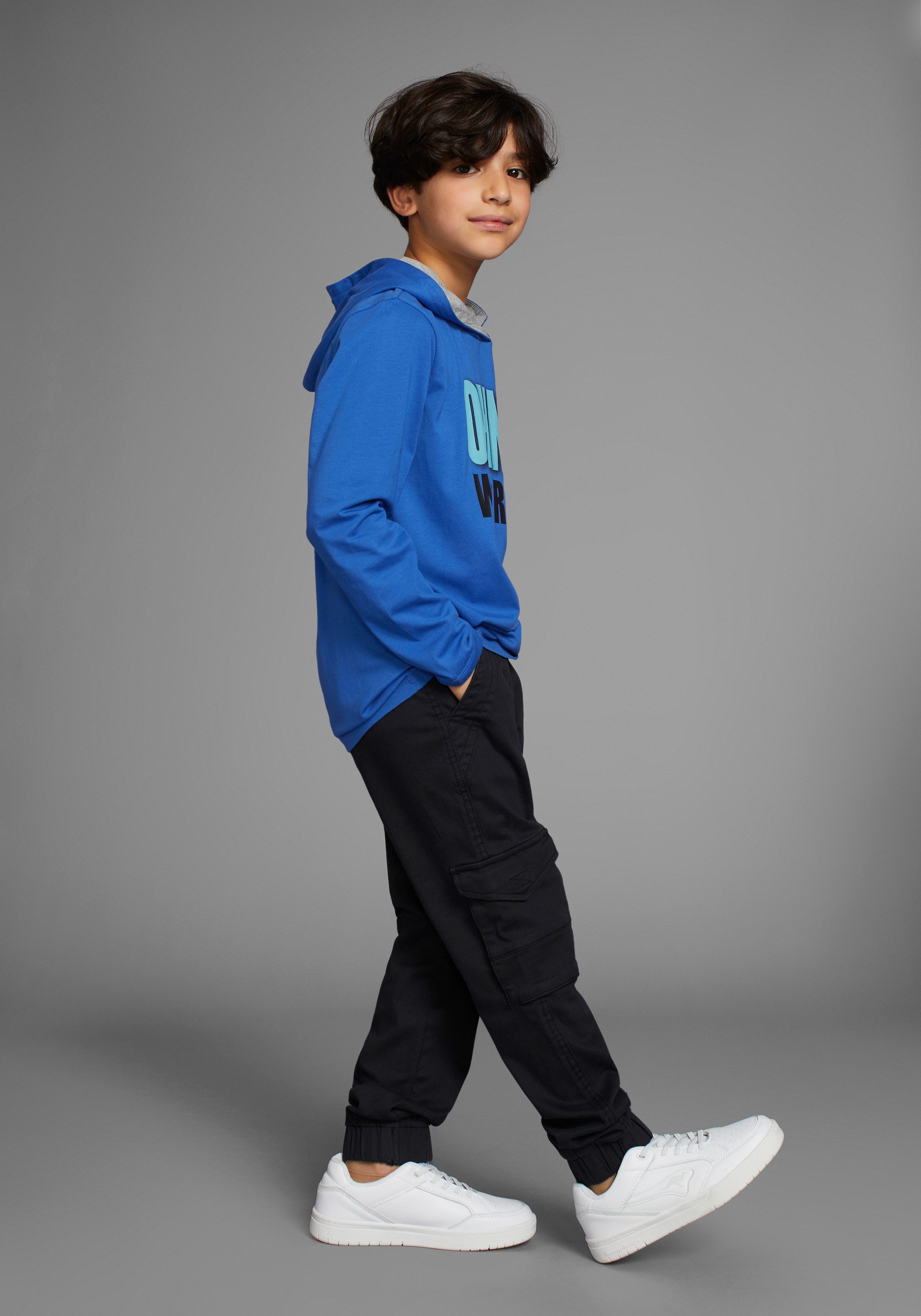 KIDSWORLD Kapuzenshirt OHNE Worte!, cooler Spruch
