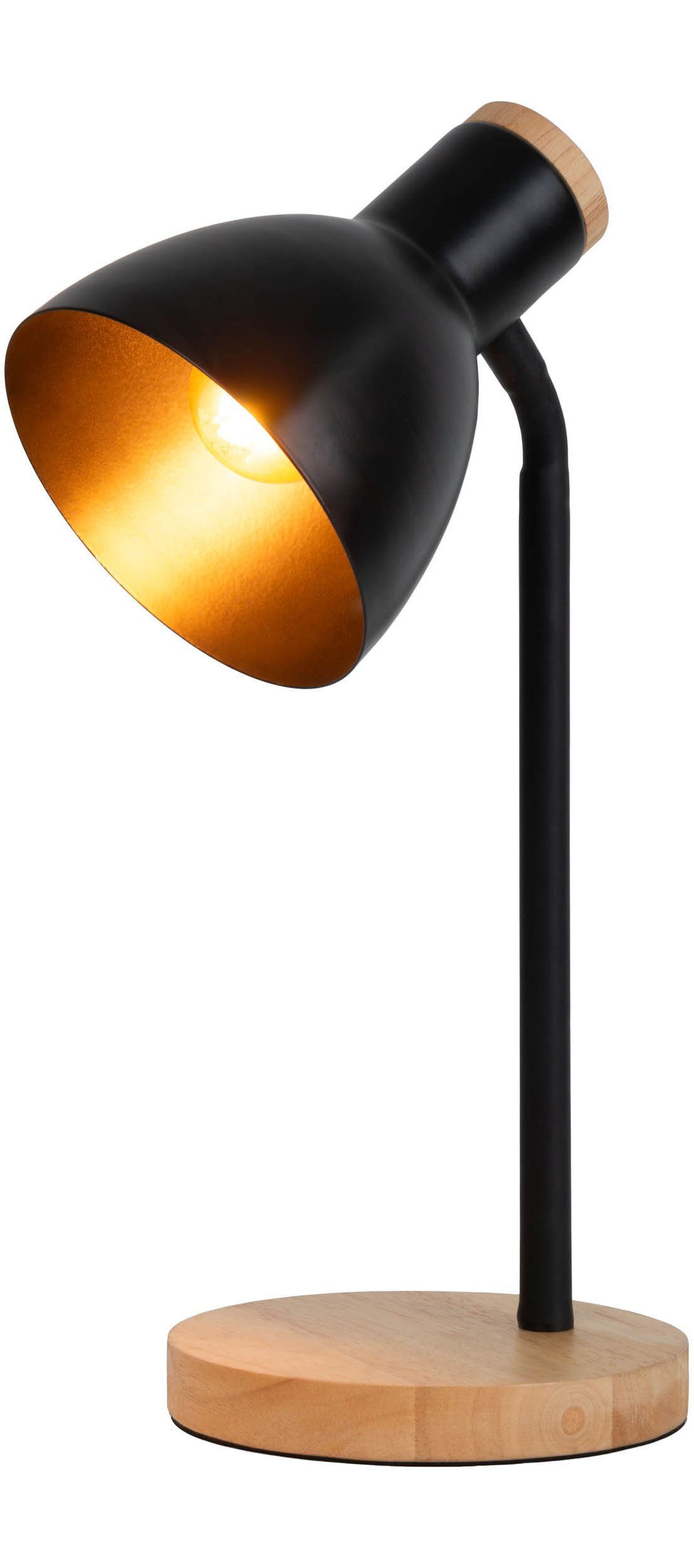 näve Schreibtischlampe Marie, ohne Leuchtmittel, Fuß und Schirm z.T. aus Ho günstig online kaufen