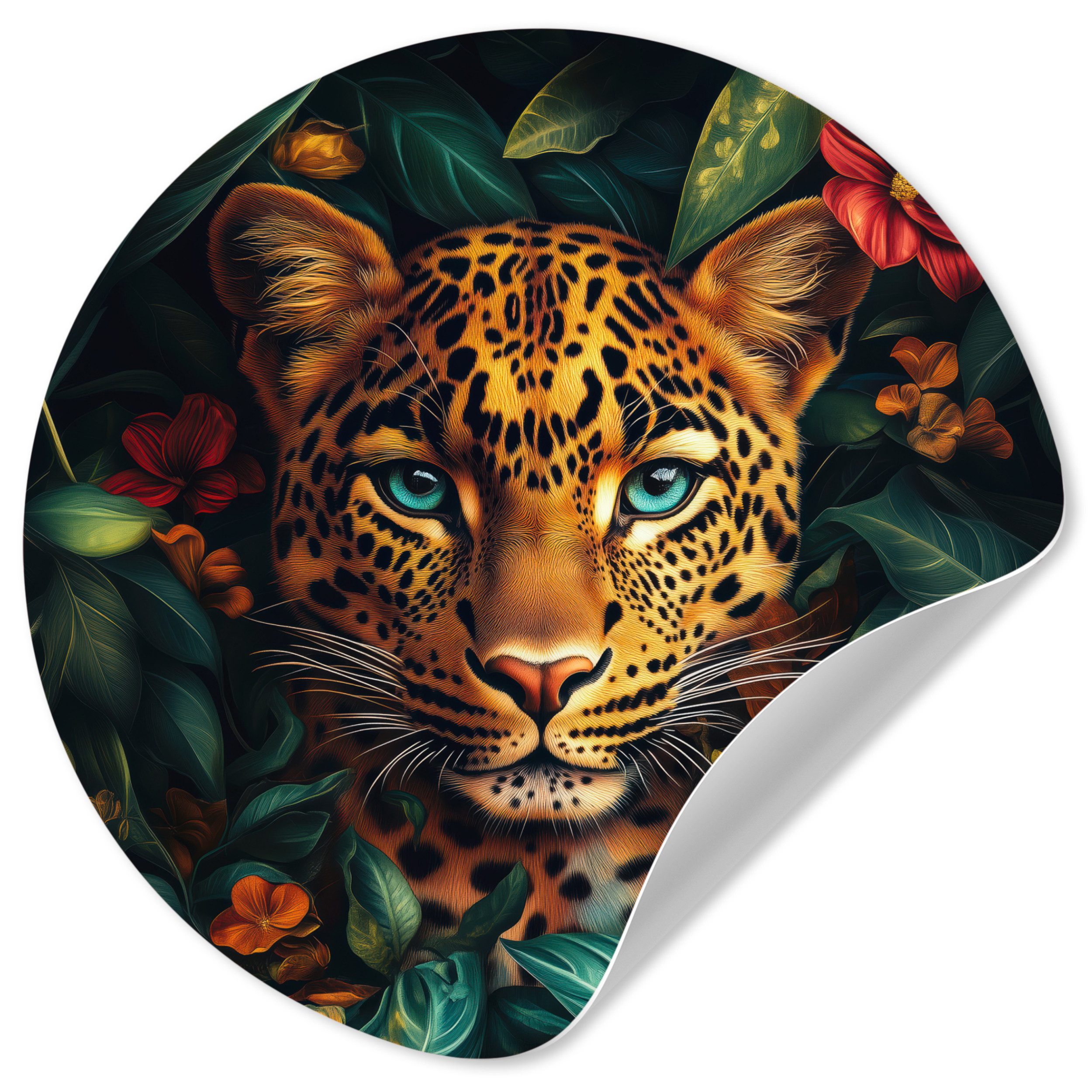 MuchoWow Wandsticker Leopard - Natur - günstig online kaufen
