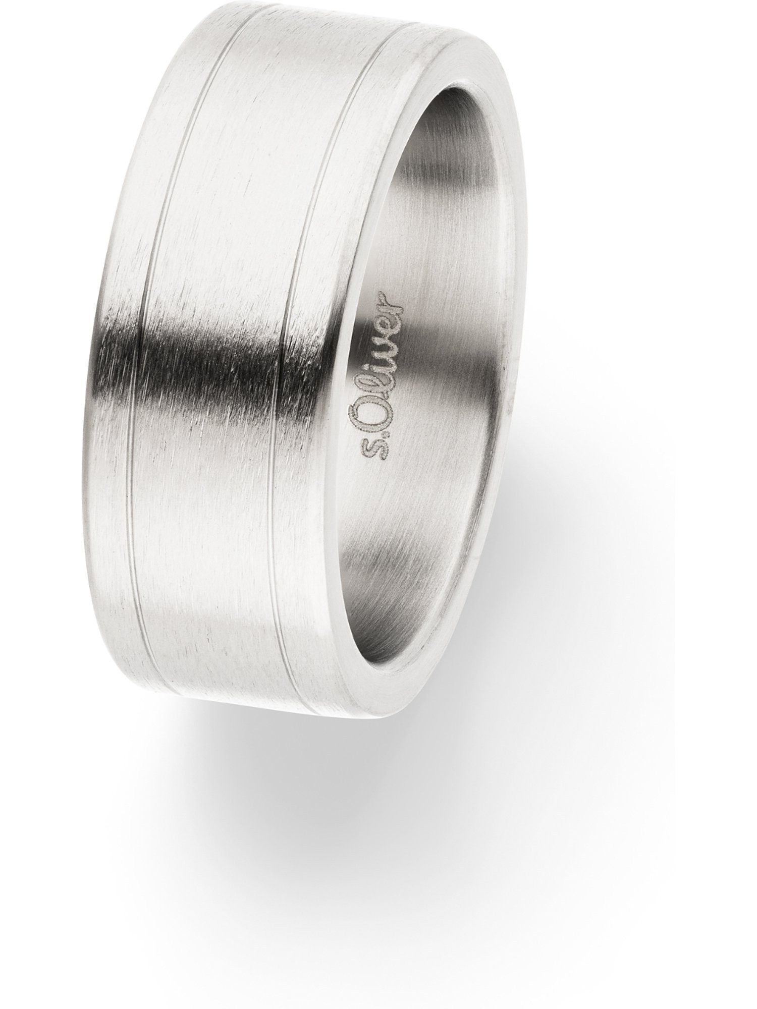 s.Oliver Fingerring S.Oliver Herren-Herrenring Edelstahl