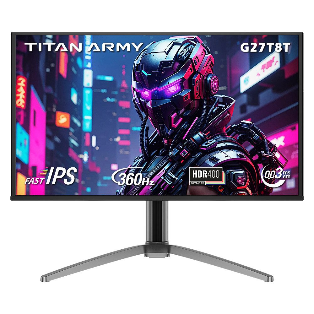 TITAN ARMY G27T8T OLED-Monitor (2560x1440 px, 2K, 1 ms Reaktionszeit, 360 Hz, QD-OLED, QD OLED QHD 360Hz)