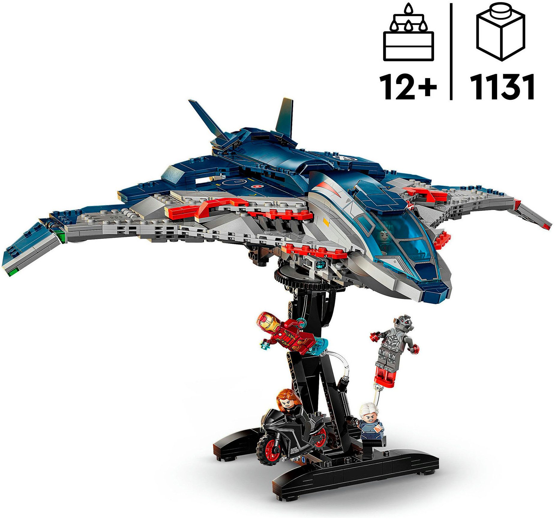 LEGO® Avengers: Age of Ultron Quinjet (76325), LEGO Super Heroes Konstruktionsspielsteine, (1131 St), Made in Europe