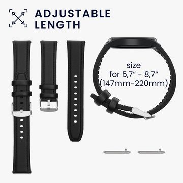 kwmobile Uhrenarmband Sportarmband für Huawei Huawei Watch GT / GT2 / GT3 (46mm), Leder Fitnesstracker Ersatzarmband Uhrenverschluss